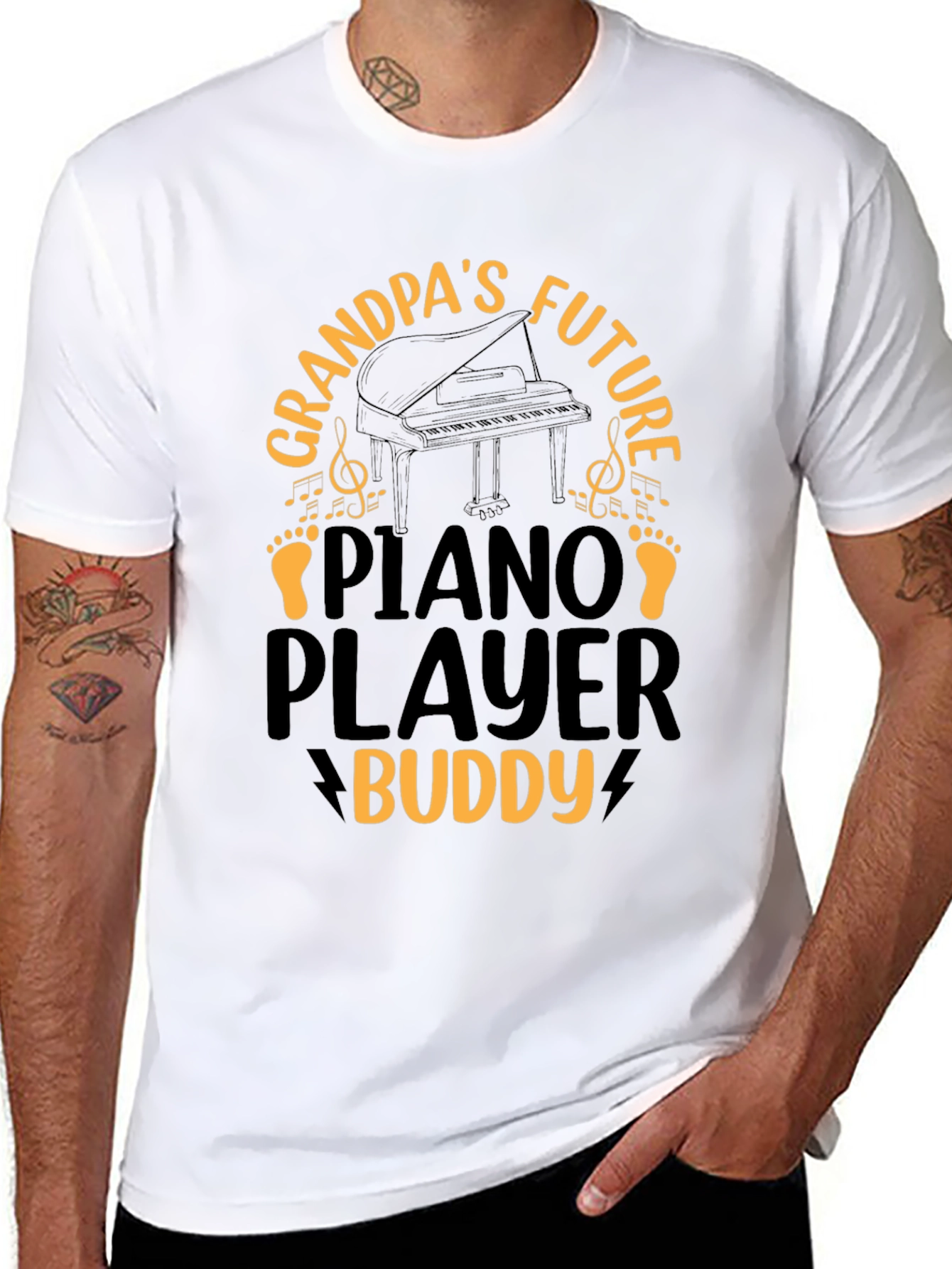 Grandpas Future Piano Player Buddy T-Shirt