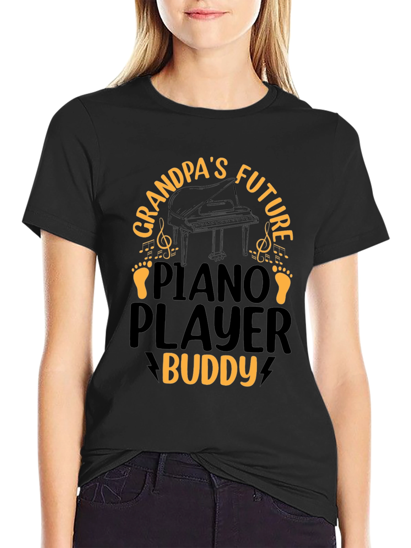 Grandpas Future Piano Player Buddy T-Shirt