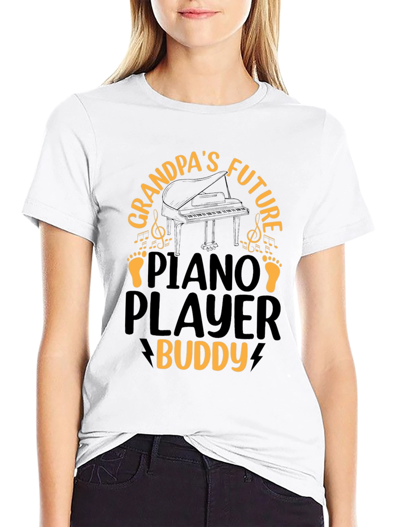 Grandpas Future Piano Player Buddy T-Shirt