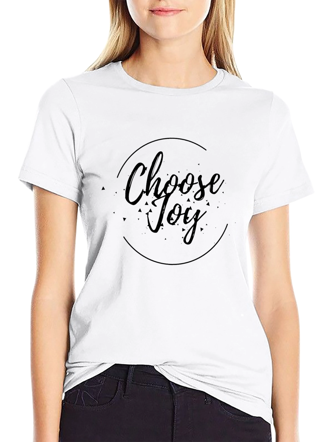 Choose Joy Black Graphic T-Shirt