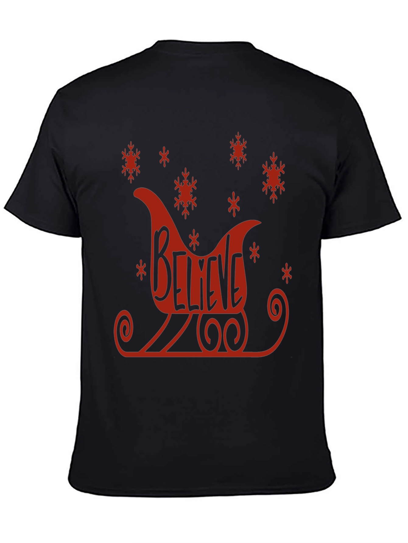Believe Sleigh Graphic Tee - Holiday Cheer T-Shirt