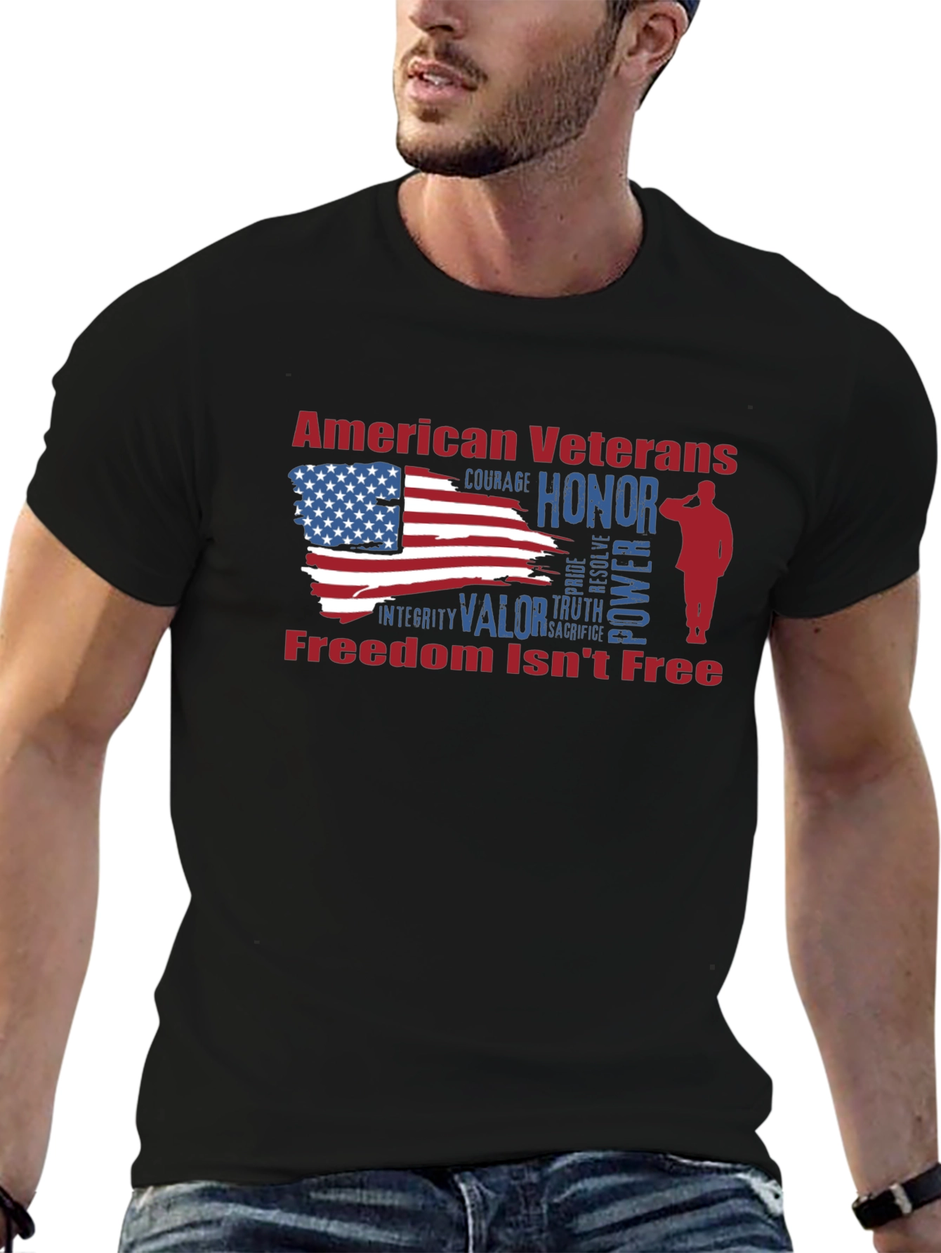 American Veterans Honor Graphic T-Shirt