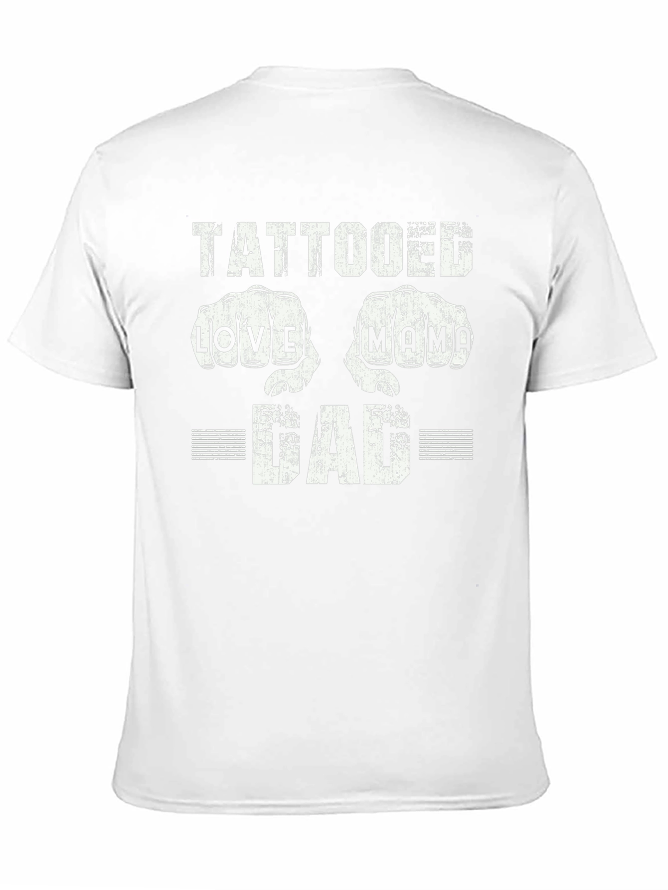 Tattooed Love Mama Dad Graphic T-Shirt