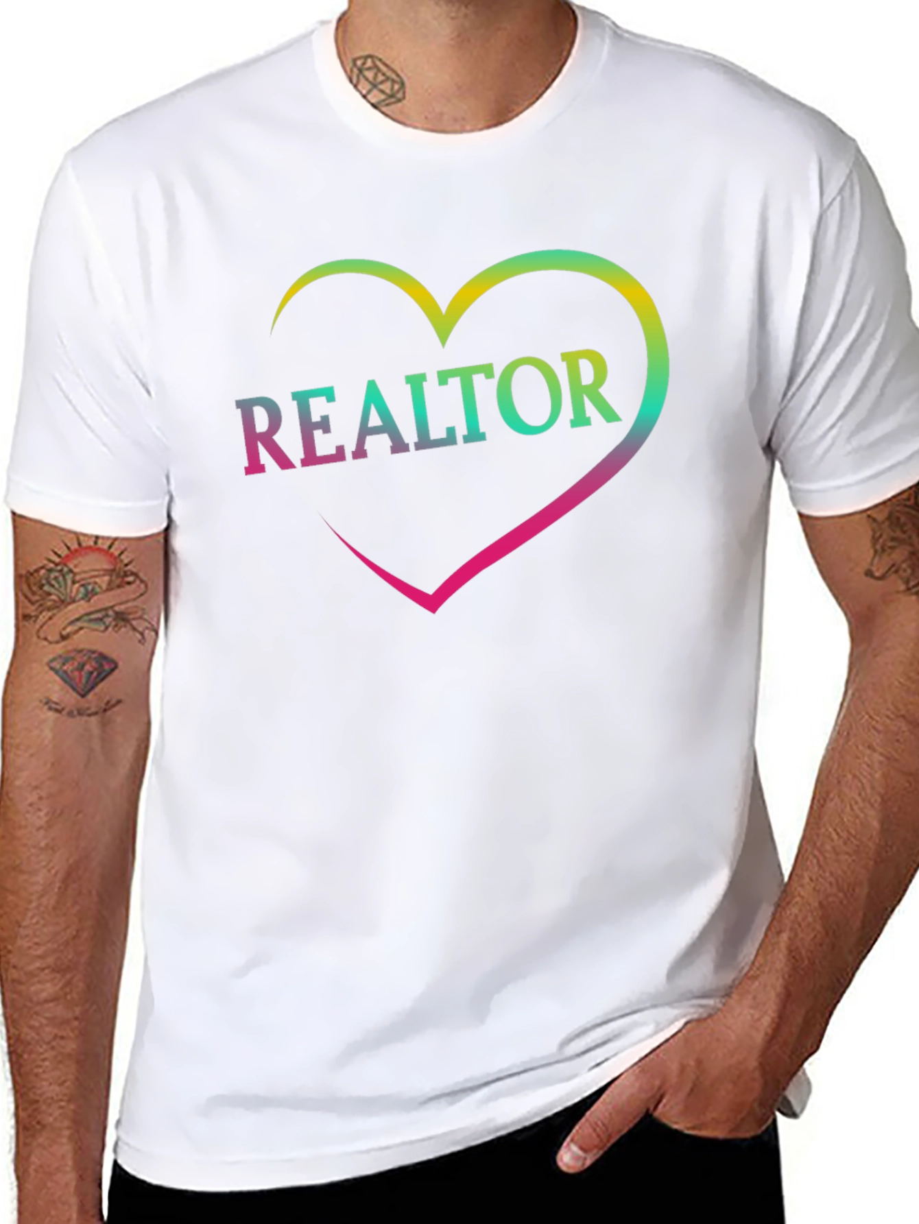 Realtor Heart T-Shirt - Stylish Real Estate Apparel