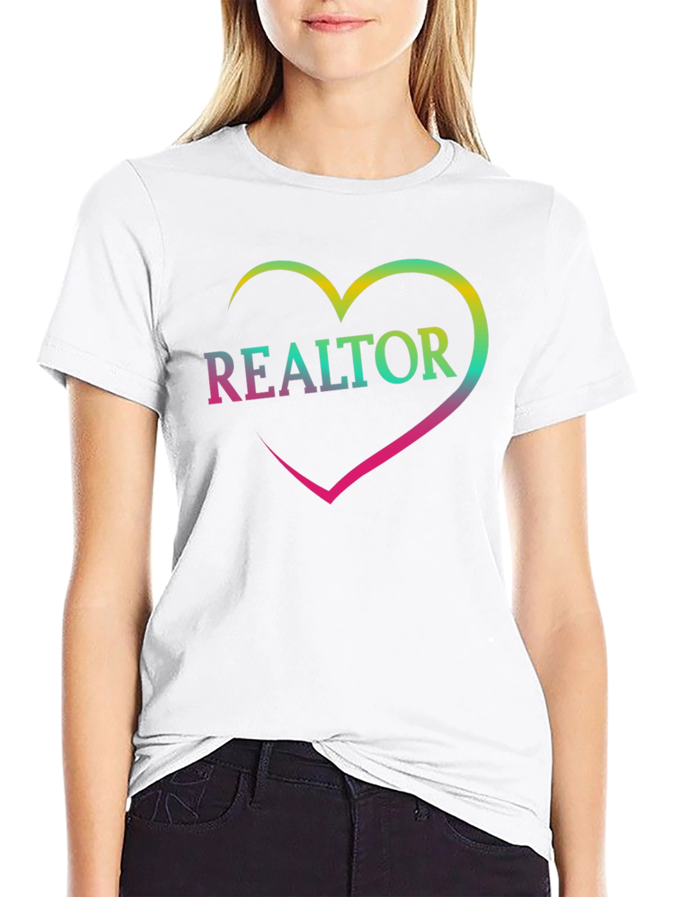 Realtor Heart T-Shirt - Stylish Real Estate Apparel