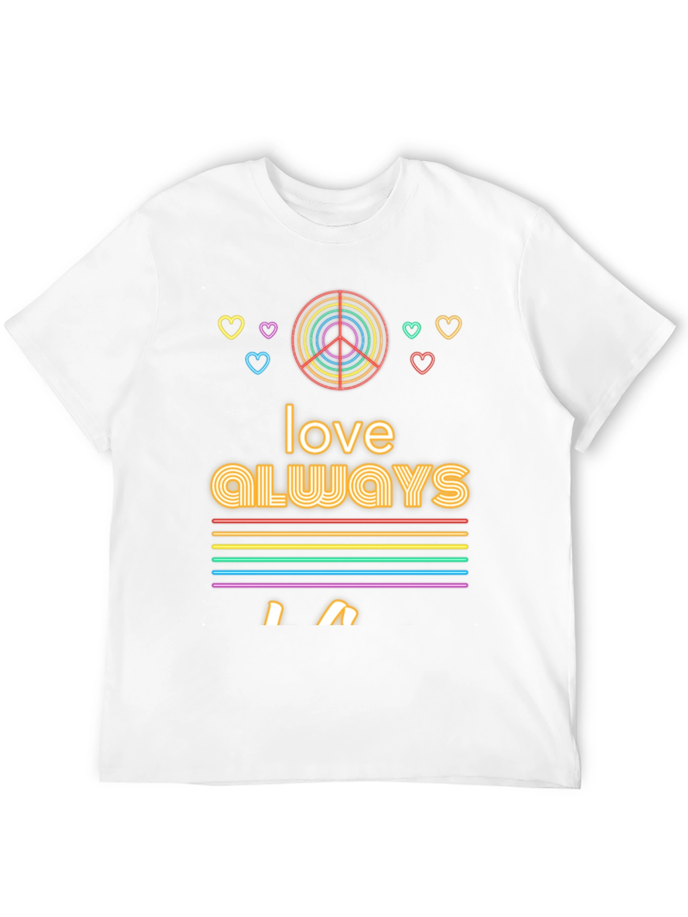 Love Always Rainbow Graphic Tee