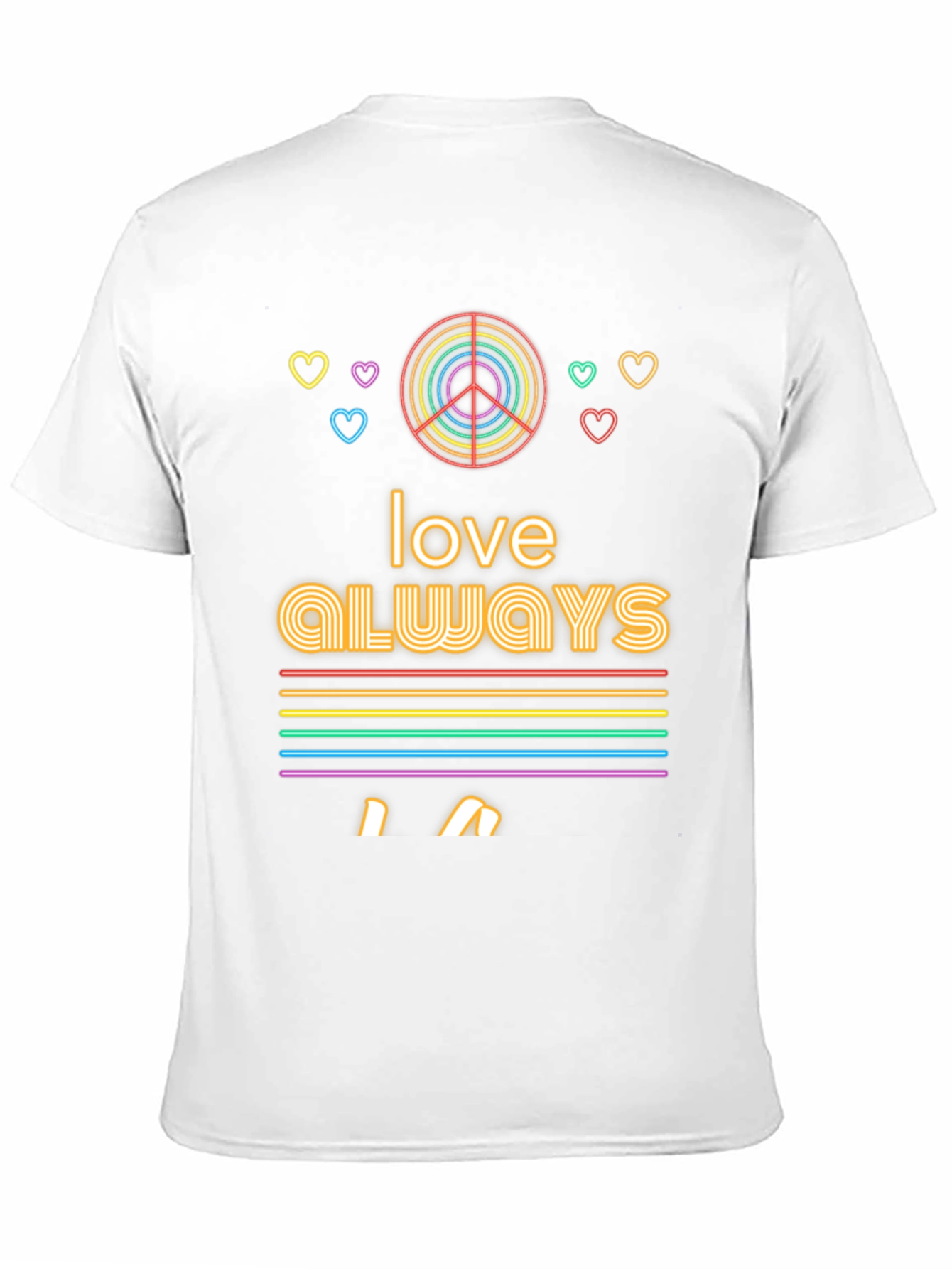 Love Always Rainbow Graphic Tee