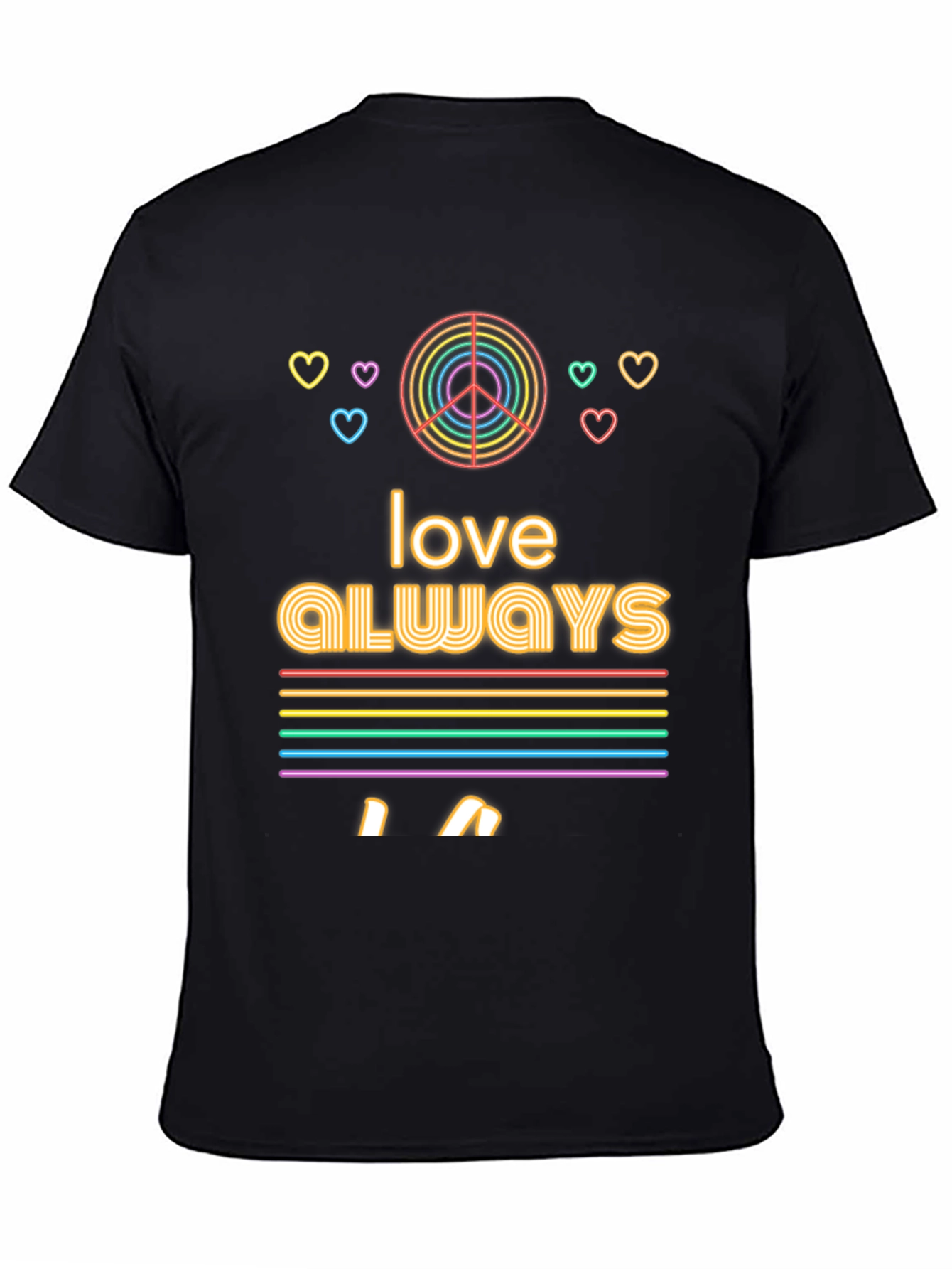 Love Always Rainbow Graphic Tee