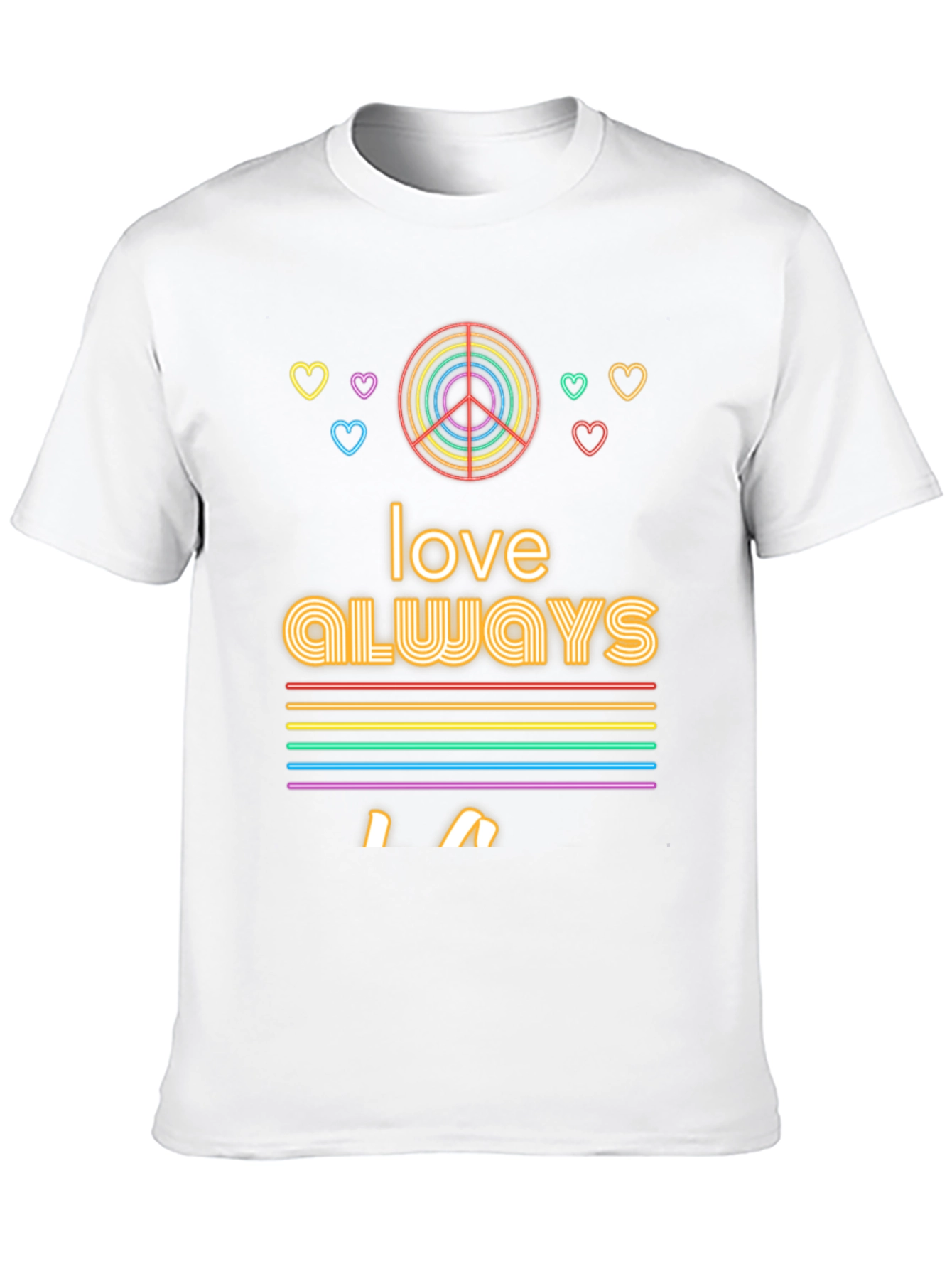 Love Always Rainbow Graphic Tee