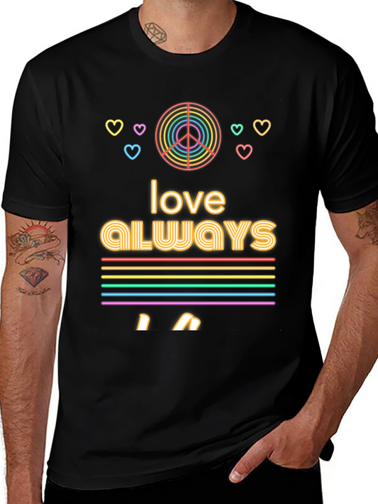 Love Always Rainbow Graphic Tee