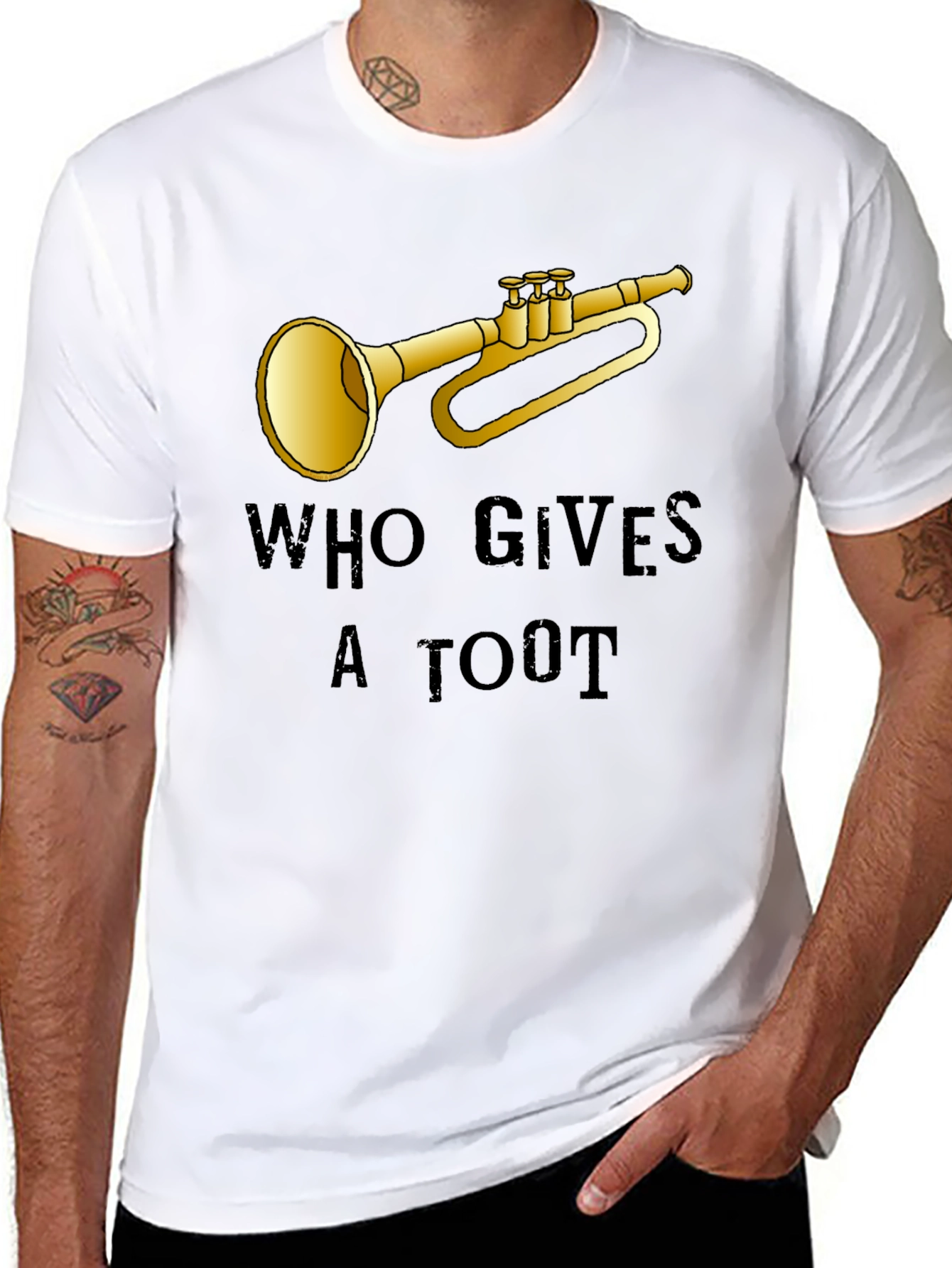 Who Gives a Toot T-Shirt - Funny Music Tee