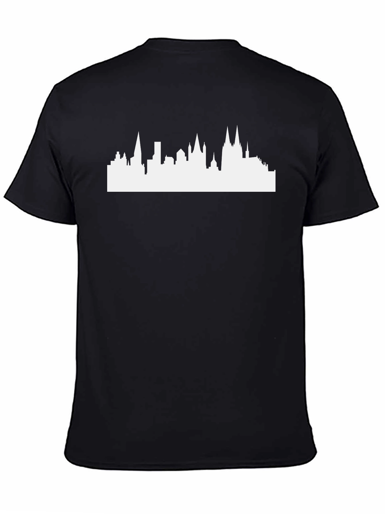 Cityscape Graphic Tee - Modern Black T-Shirt