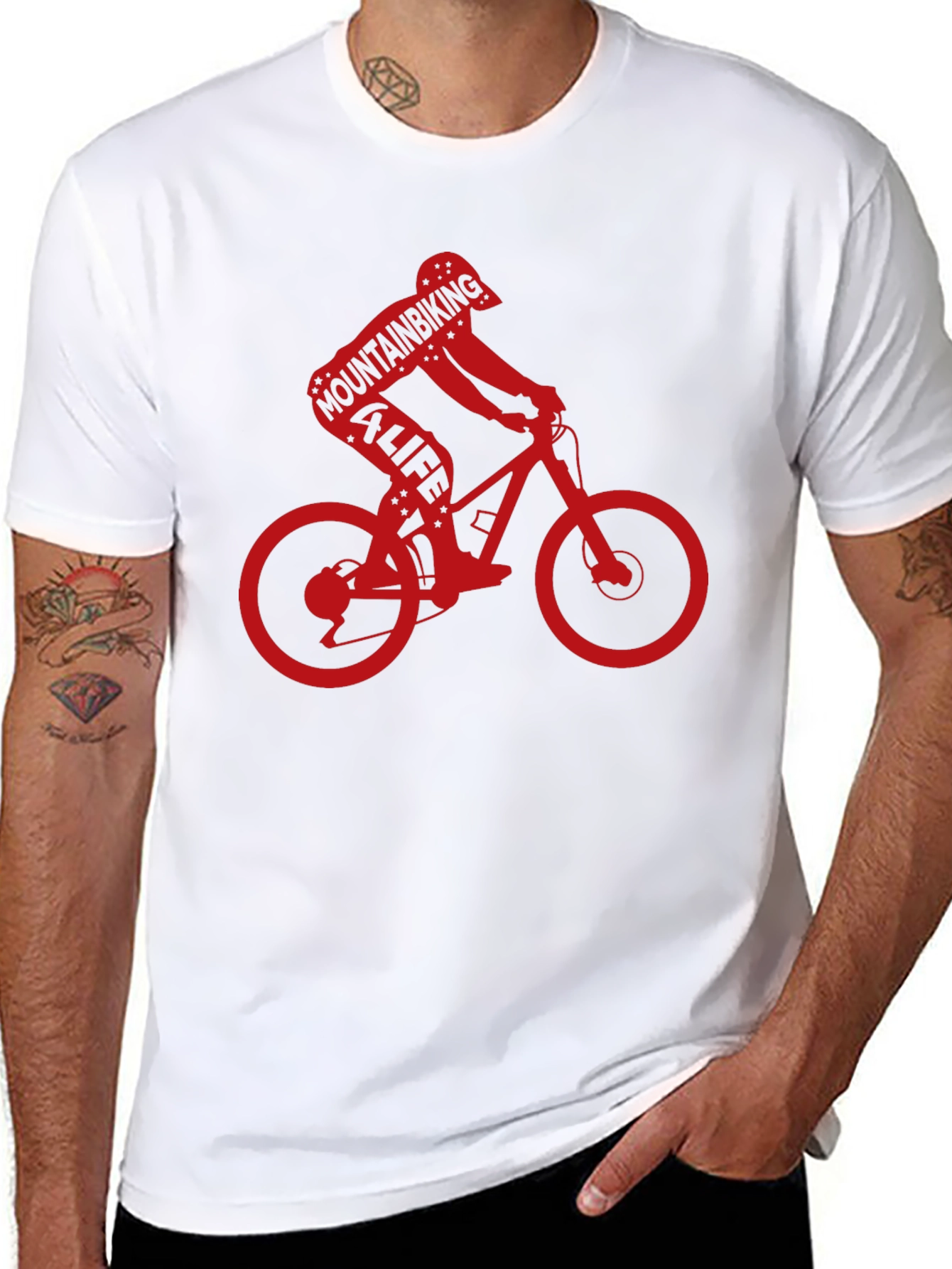 Mountain Biking 4 Life Black T-Shirt