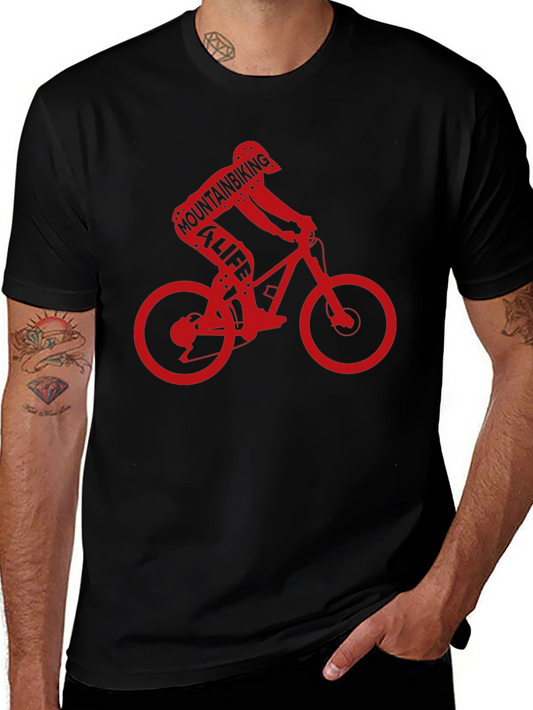 Mountain Biking 4 Life Black T-Shirt