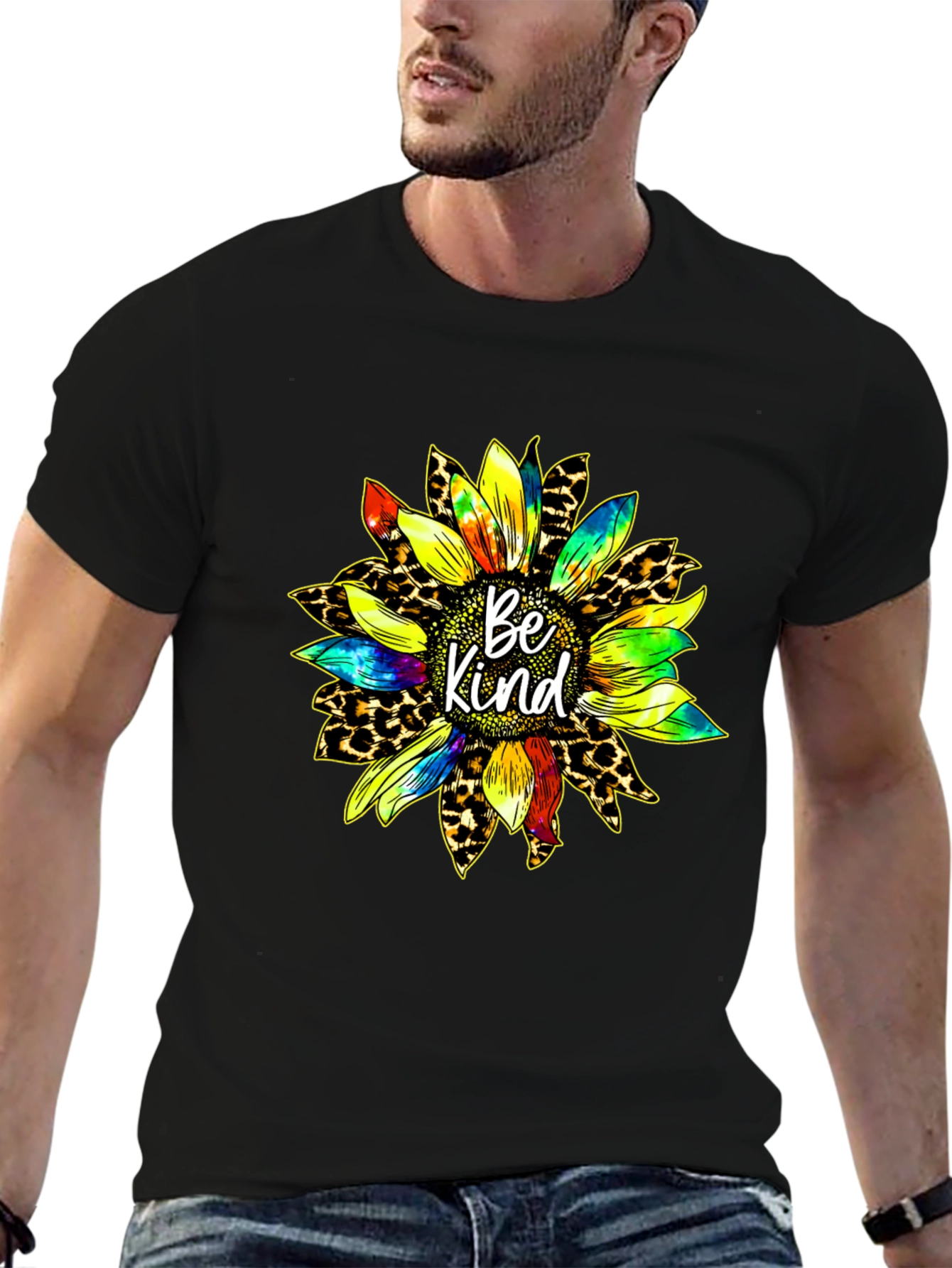 Be Kind Sunflower Graphic T-Shirt