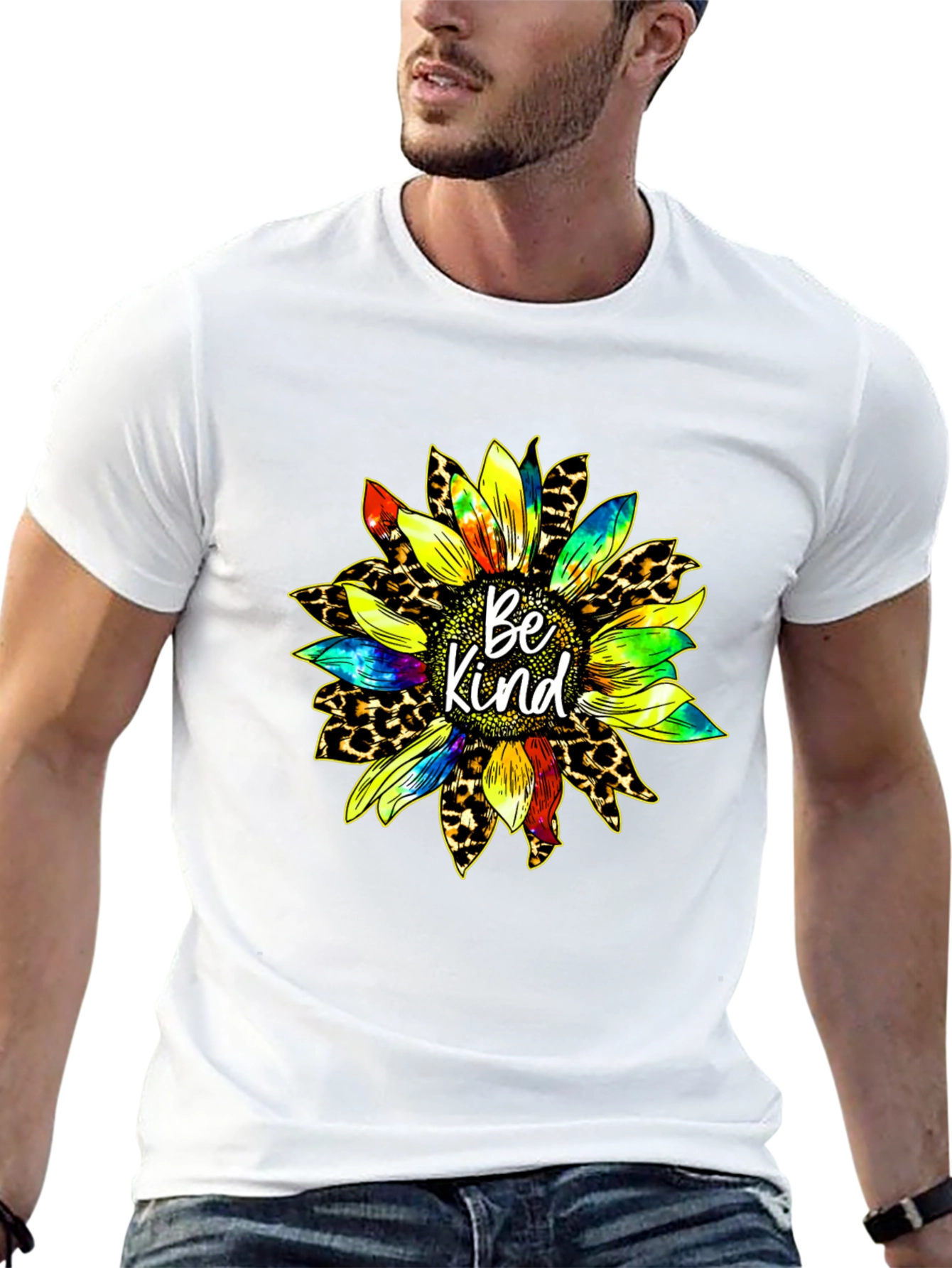 Be Kind Sunflower Graphic T-Shirt