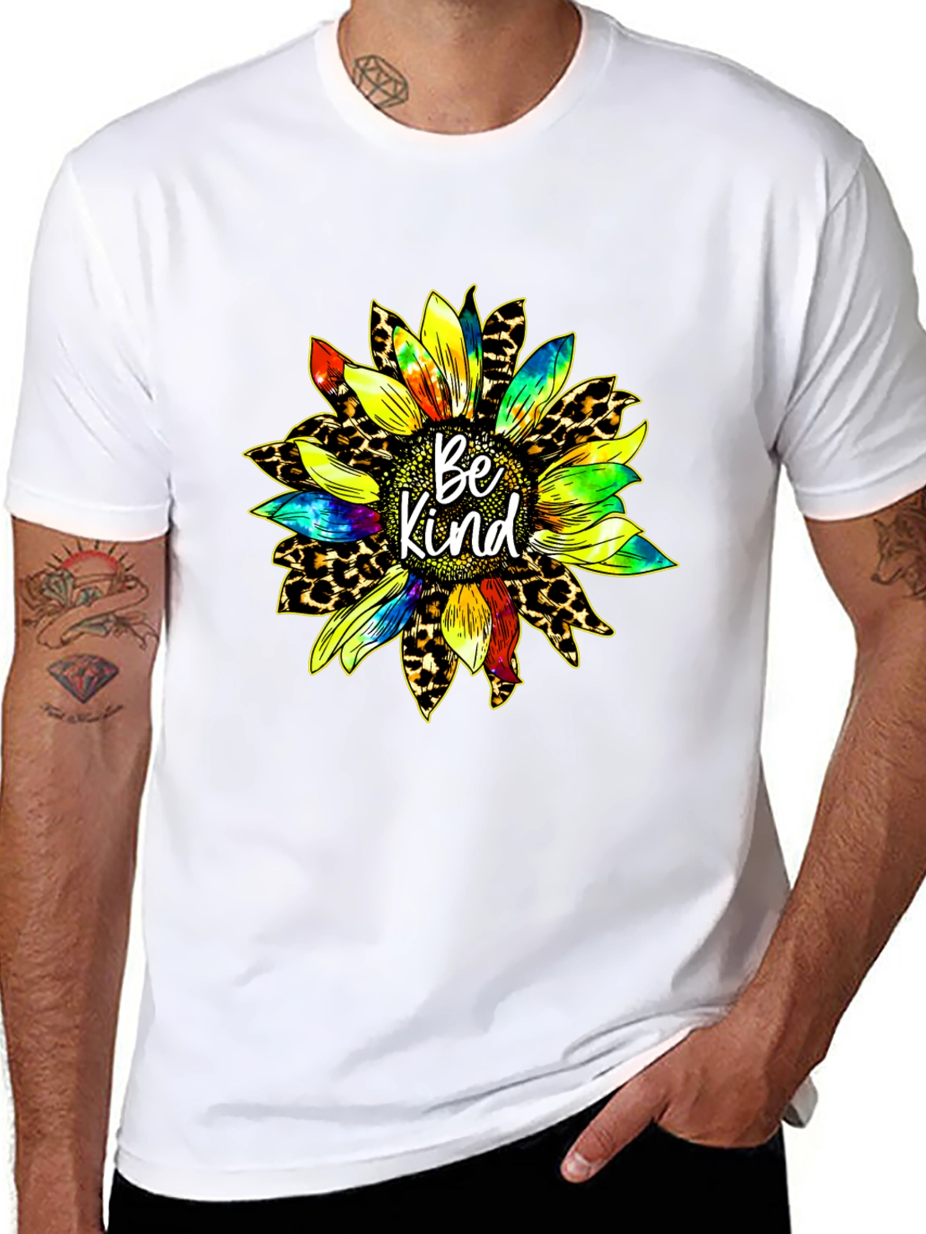 Be Kind Sunflower Graphic T-Shirt