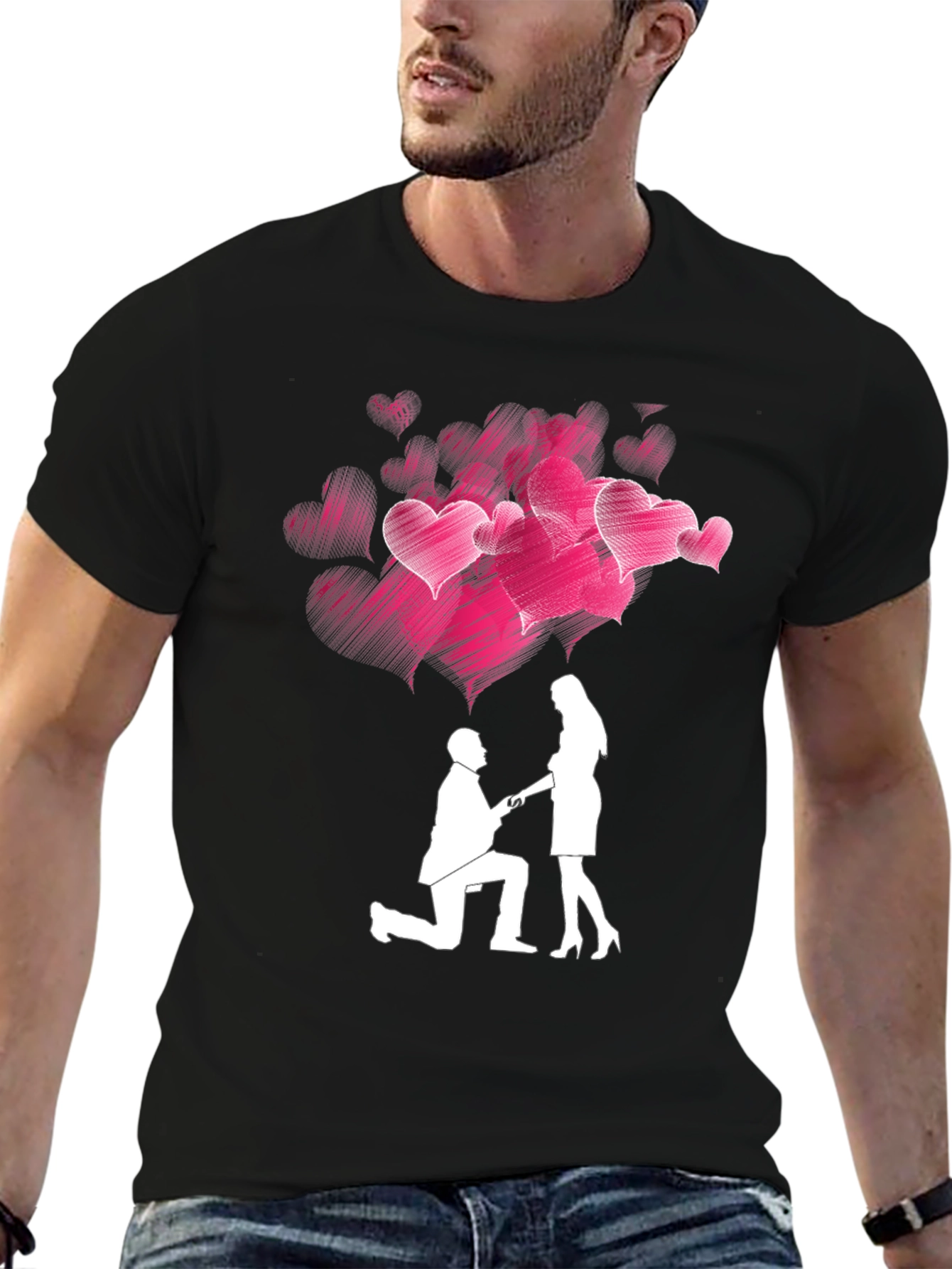 Romantic Proposal Heart T-Shirt