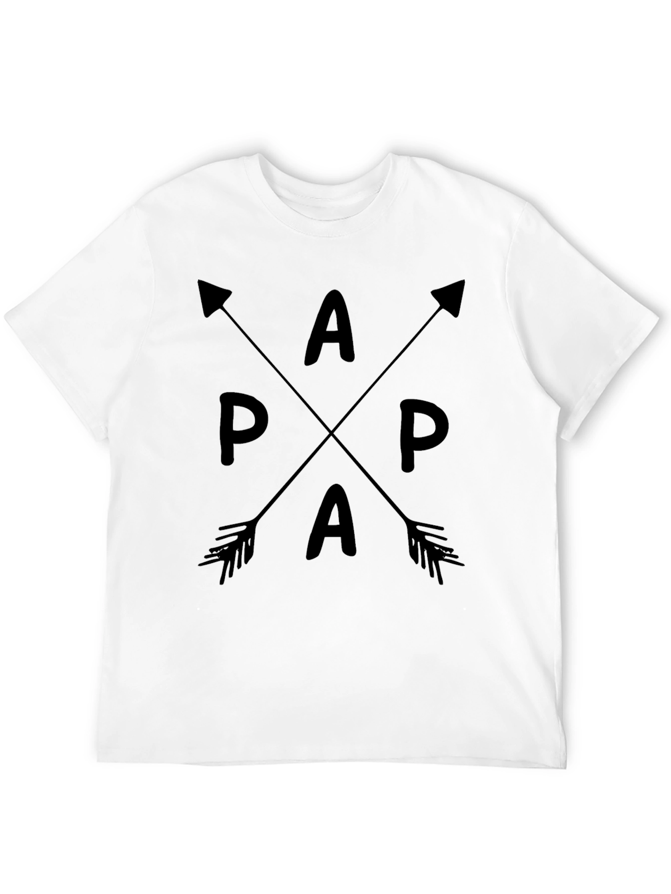 Papa Arrow Graphic Tee - Stylish Dad Shirt