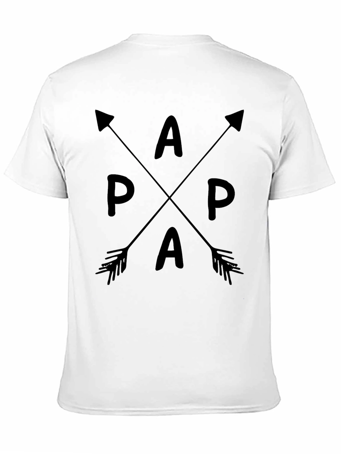Papa Arrow Graphic Tee - Stylish Dad Shirt