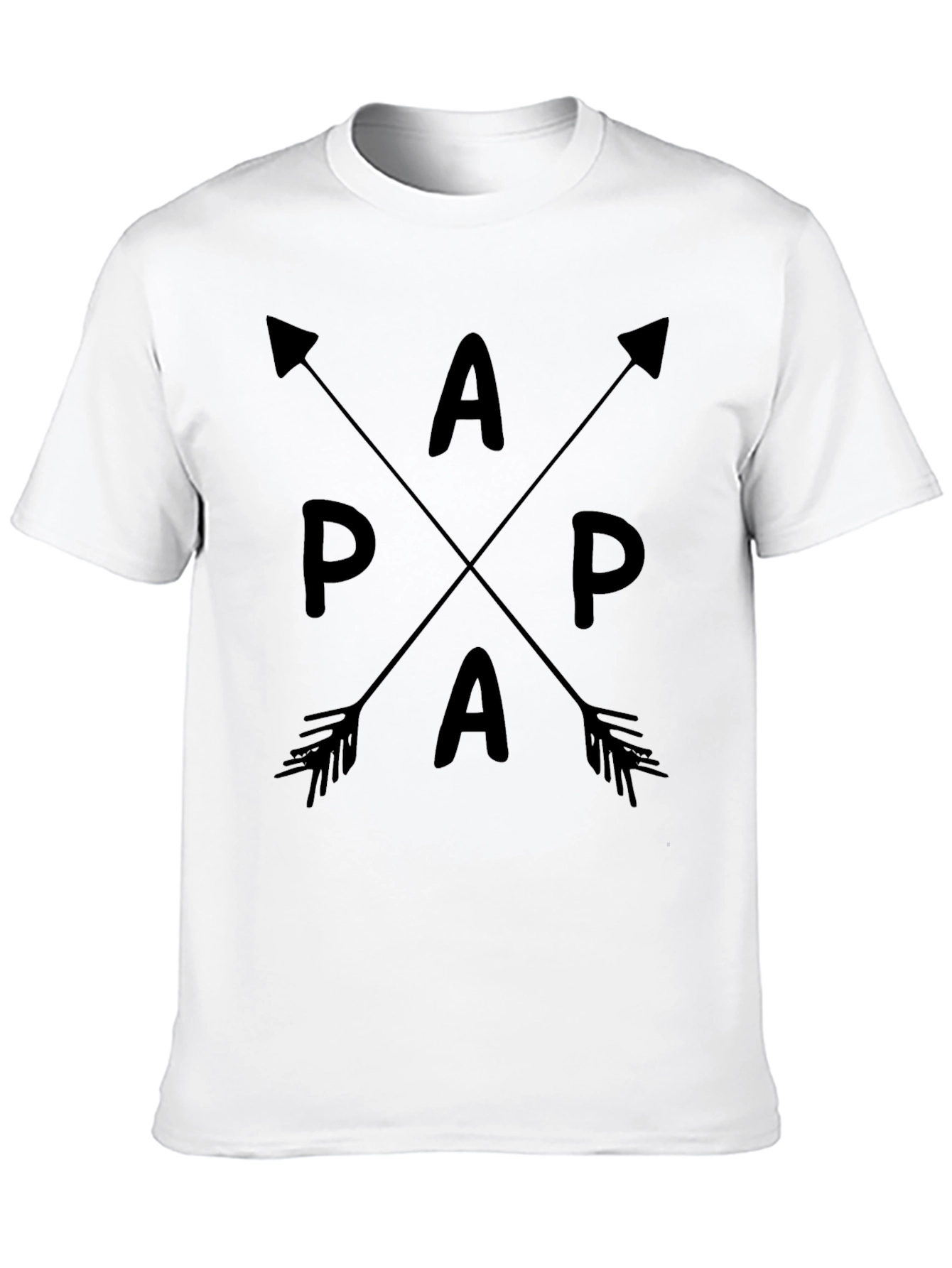 Papa Arrow Graphic Tee - Stylish Dad Shirt