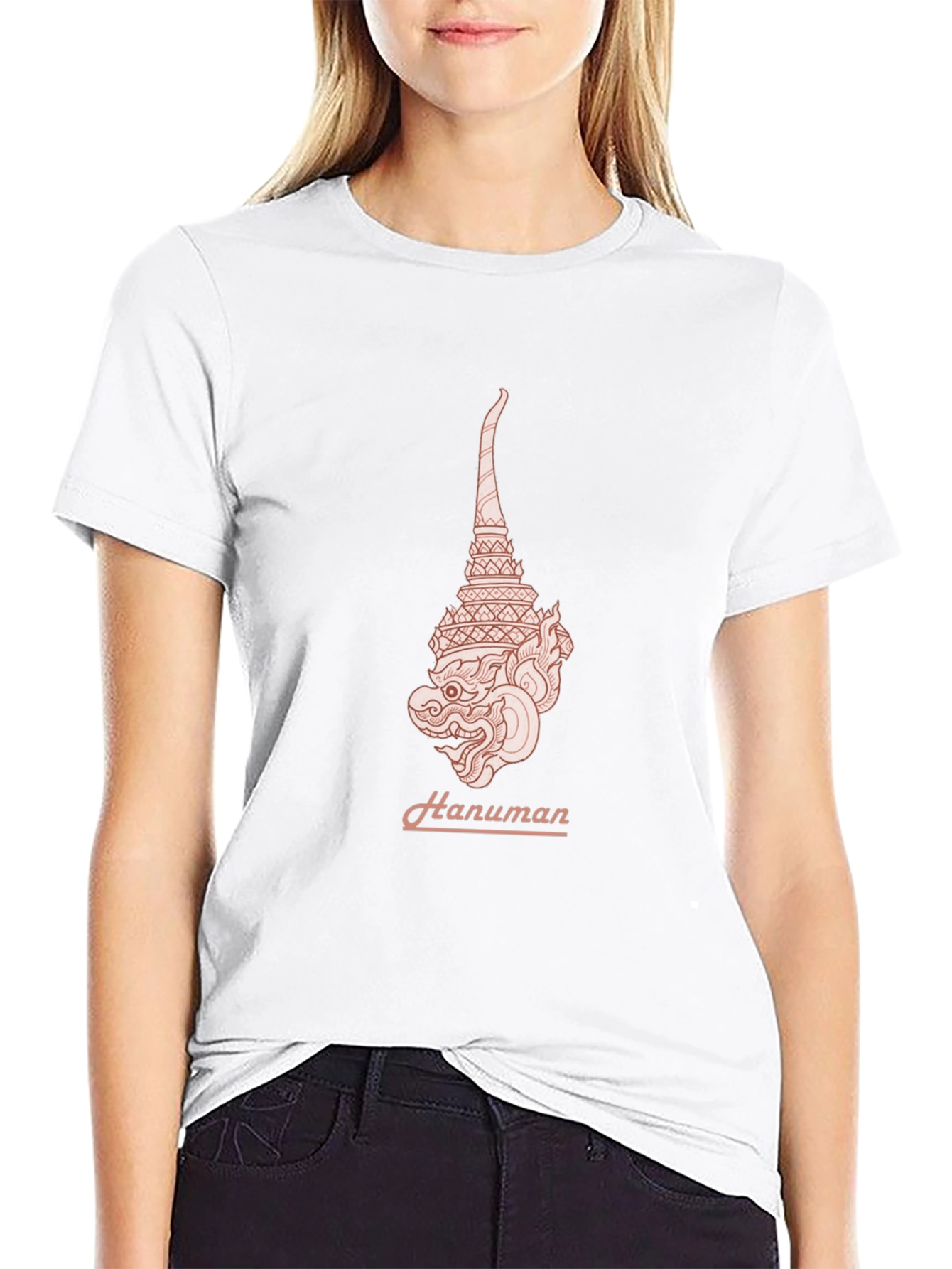 Hanuman Graphic Tee - Stylish Black T-Shirt