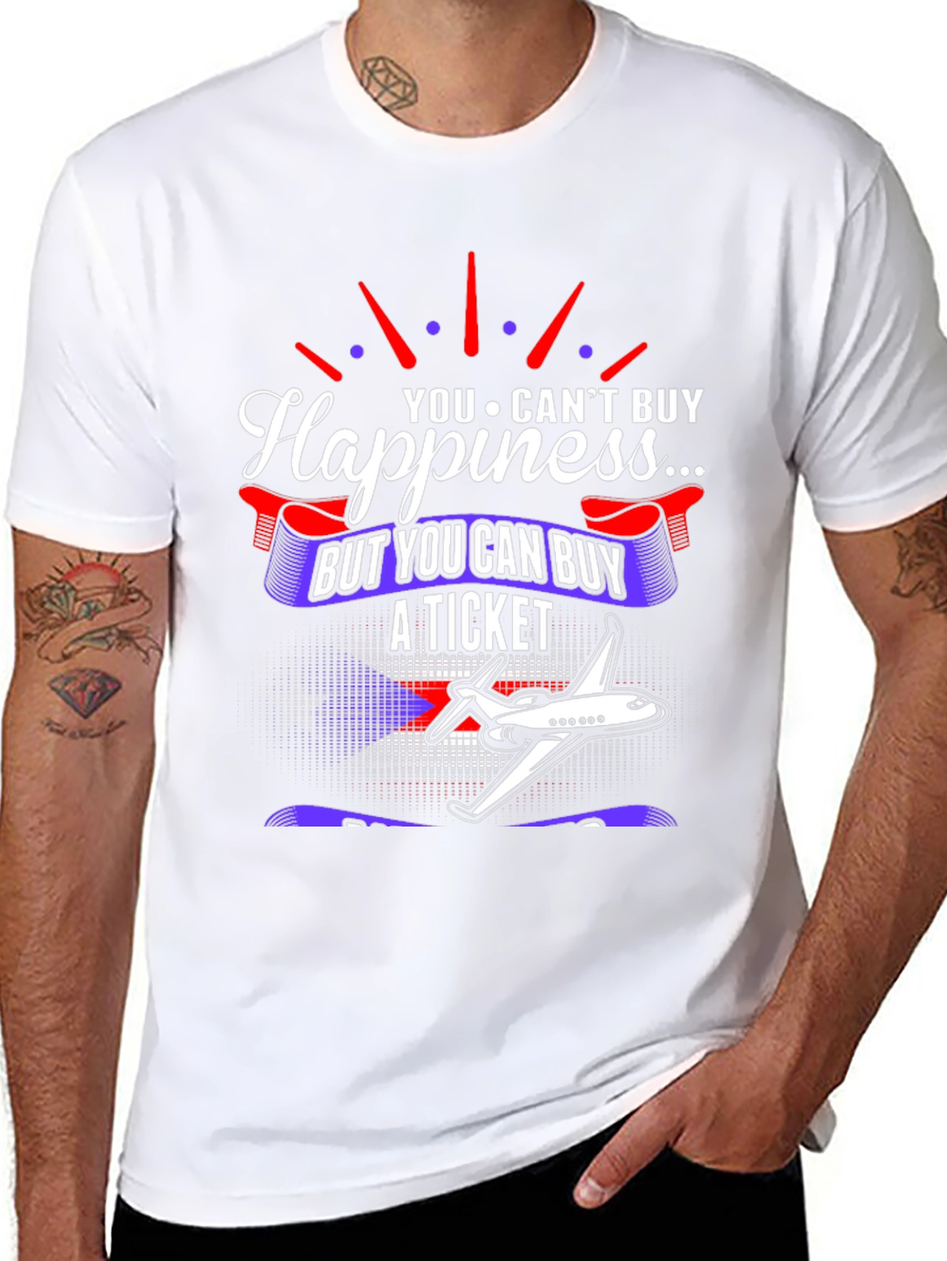 Happiness is a Plane Ticket T-Shirt