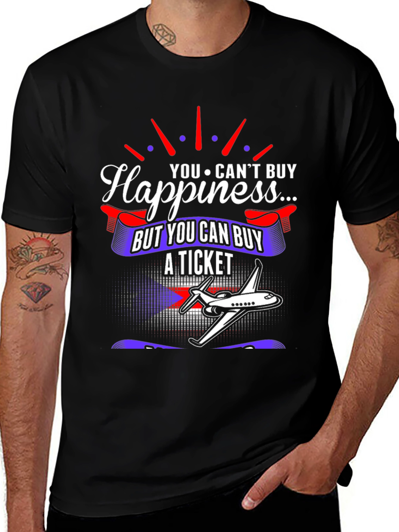 Happiness is a Plane Ticket T-Shirt