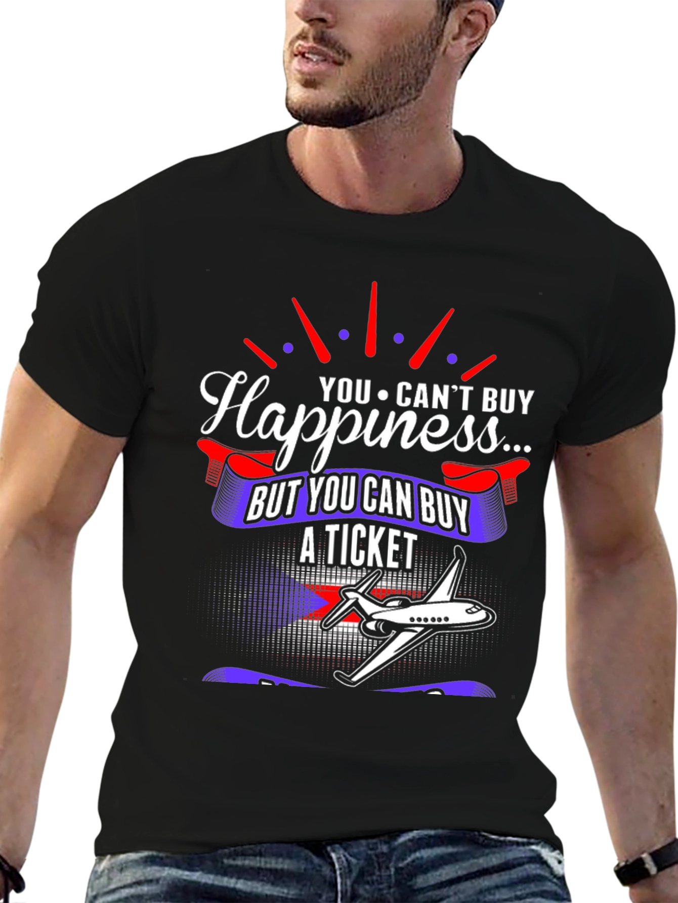 Happiness is a Plane Ticket T-Shirt