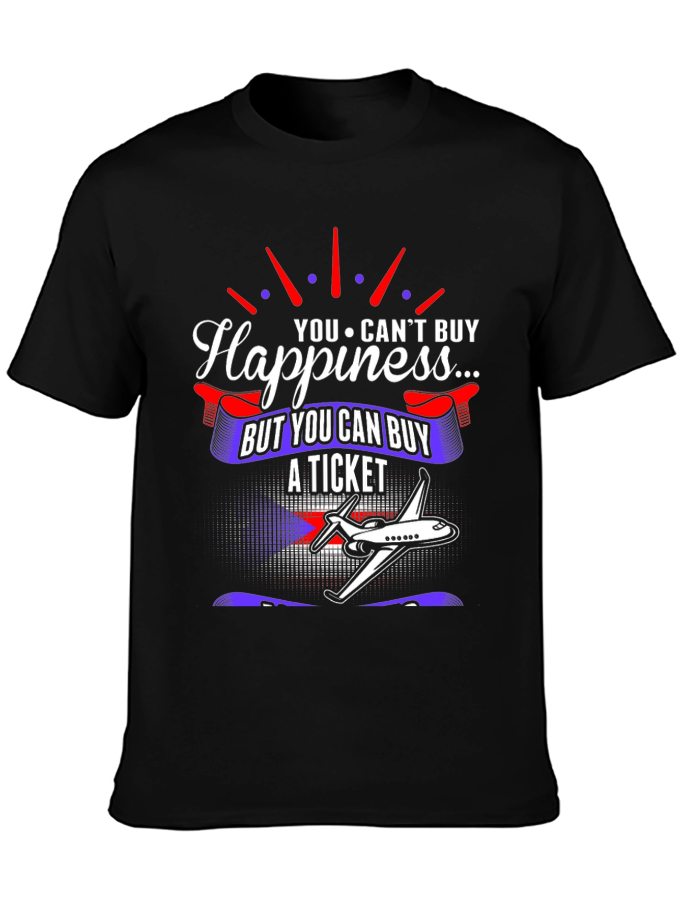 Happiness is a Plane Ticket T-Shirt