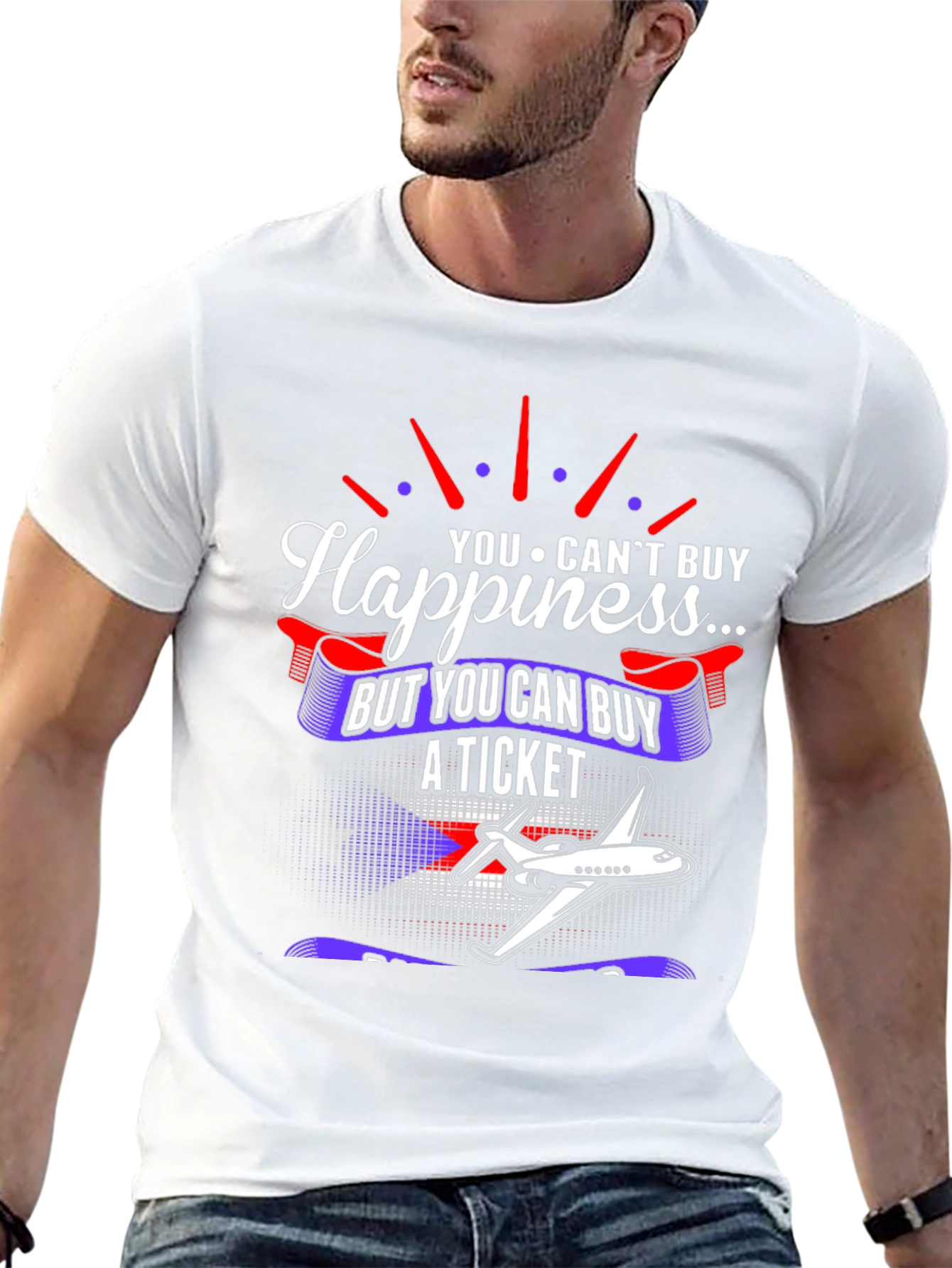 Happiness is a Plane Ticket T-Shirt