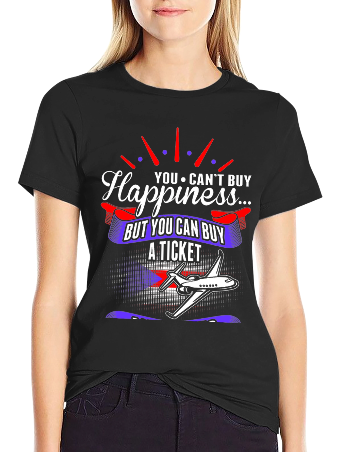 Happiness is a Plane Ticket T-Shirt