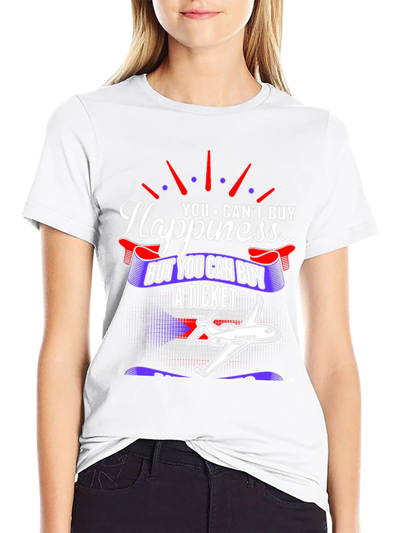 Happiness is a Plane Ticket T-Shirt