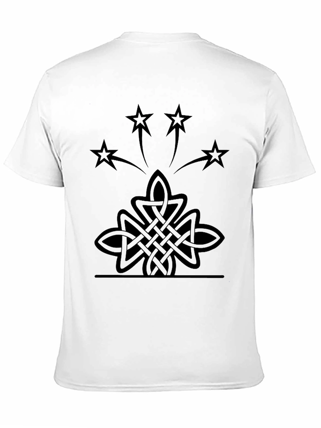 Celtic Knot Starburst Black T-Shirt