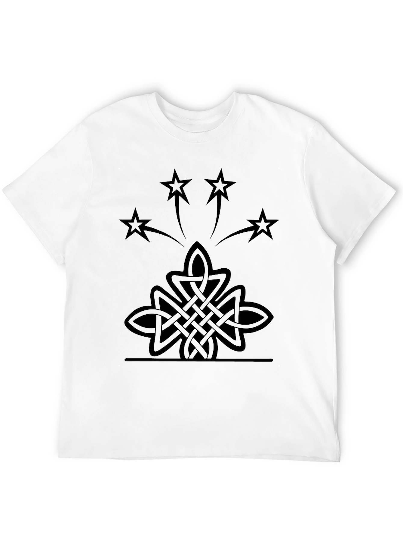 Celtic Knot Starburst Black T-Shirt