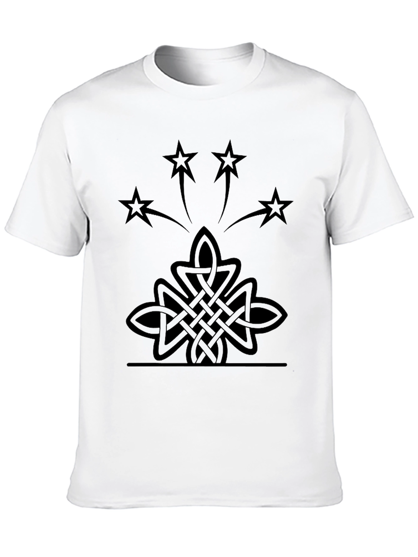 Celtic Knot Starburst Black T-Shirt
