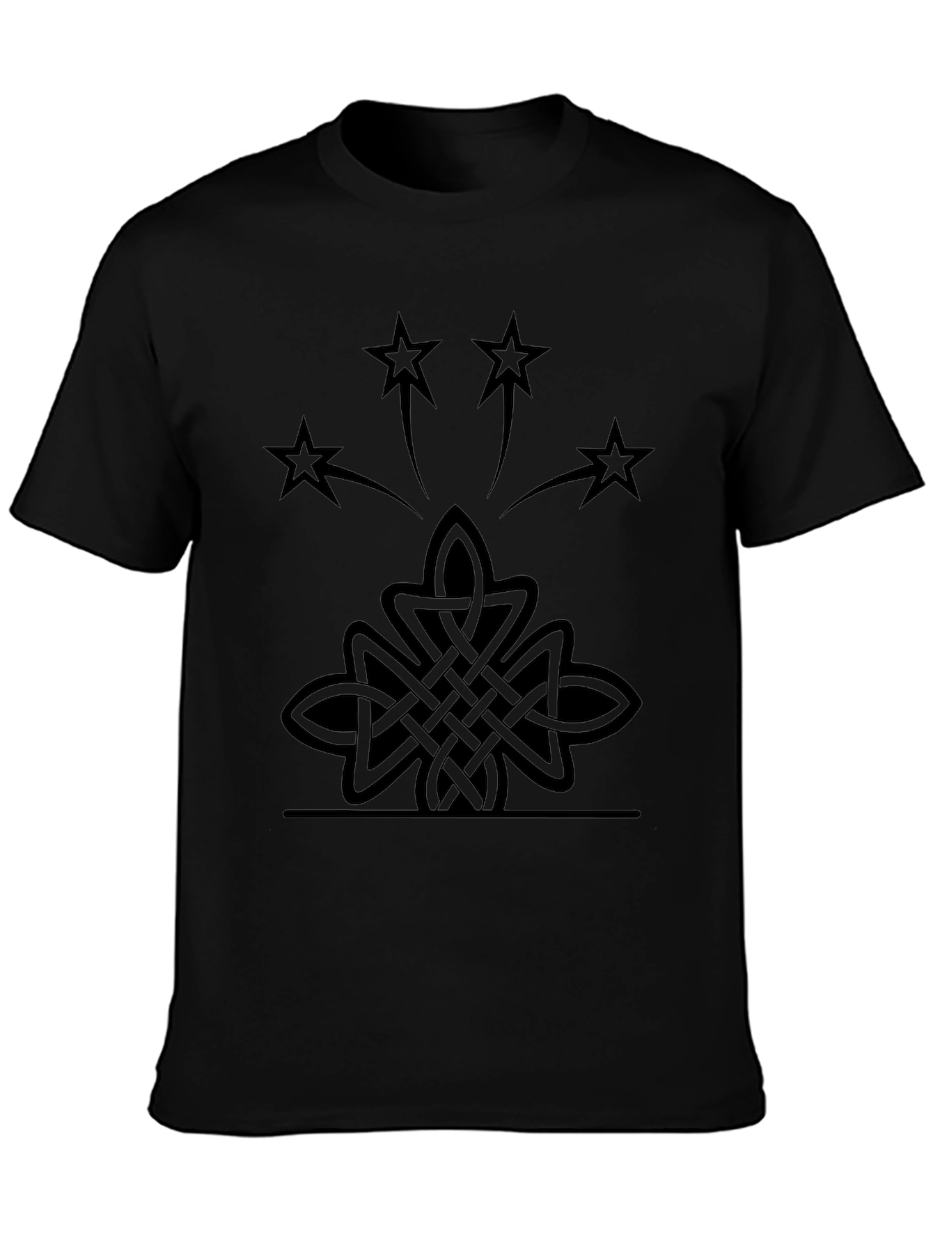 Celtic Knot Starburst Black T-Shirt