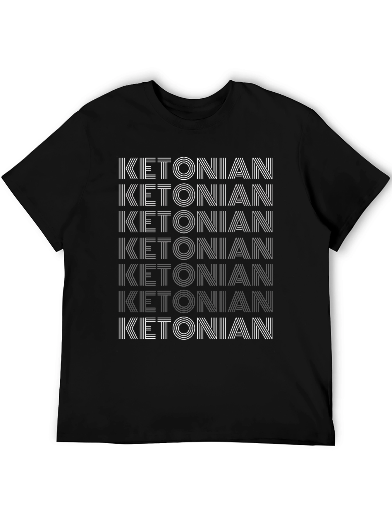 Ketonian Keto Diet T-Shirt - Black Graphic Tee