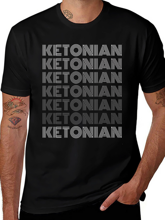 Ketonian Keto Diet T-Shirt - Black Graphic Tee