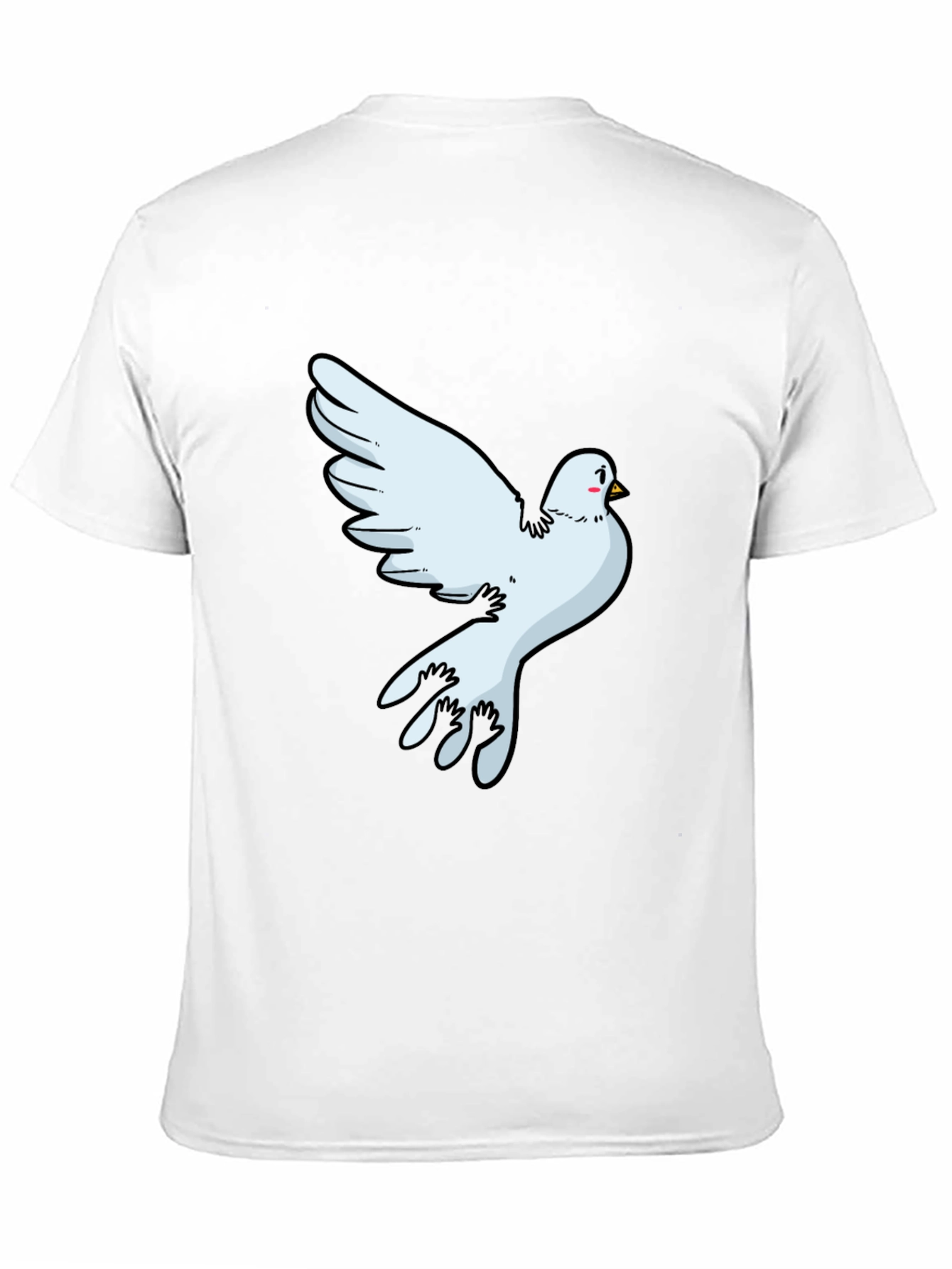 Dove Graphic Black T-Shirt - Soft Cotton Blend