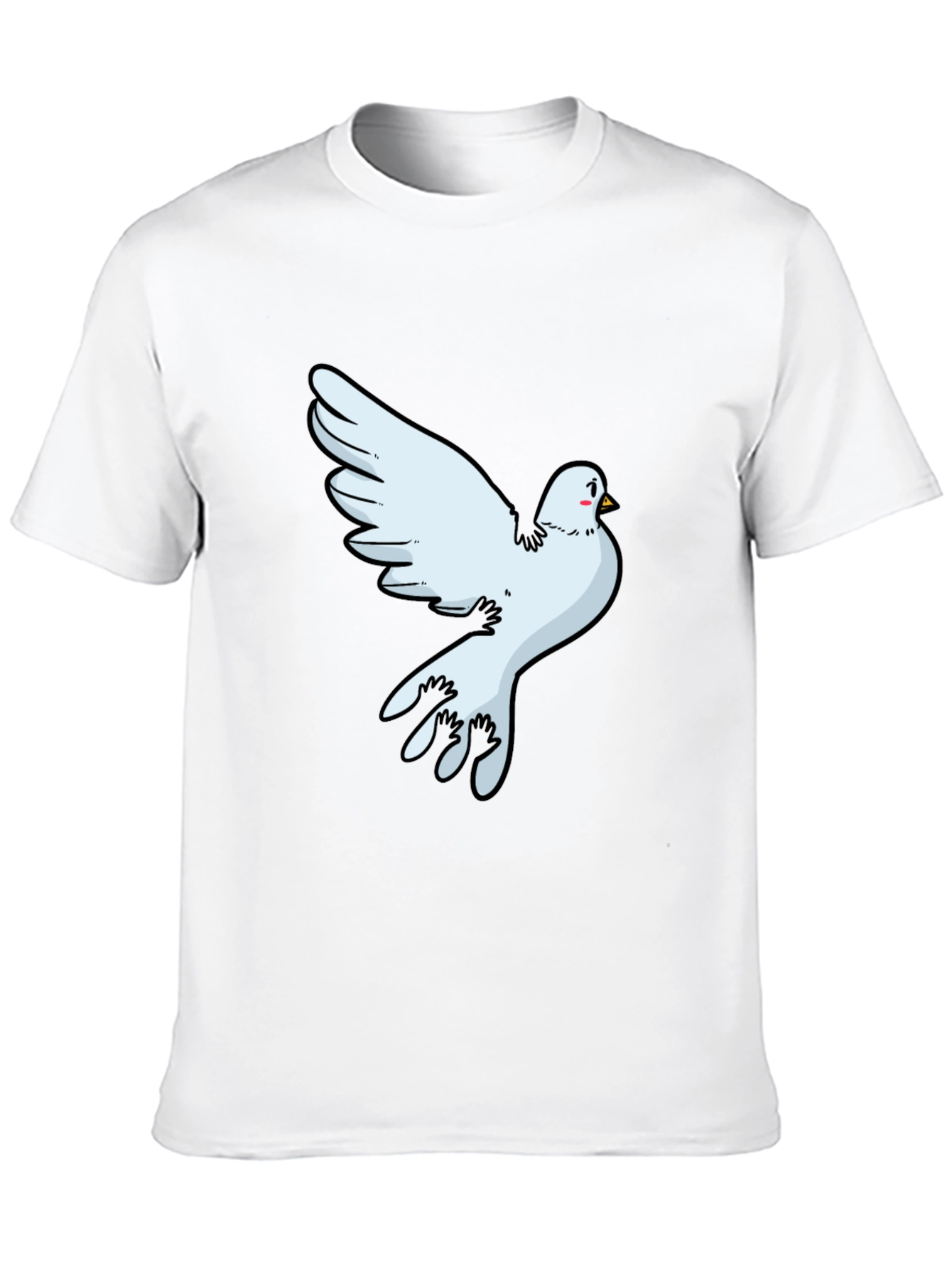 Dove Graphic Black T-Shirt - Soft Cotton Blend