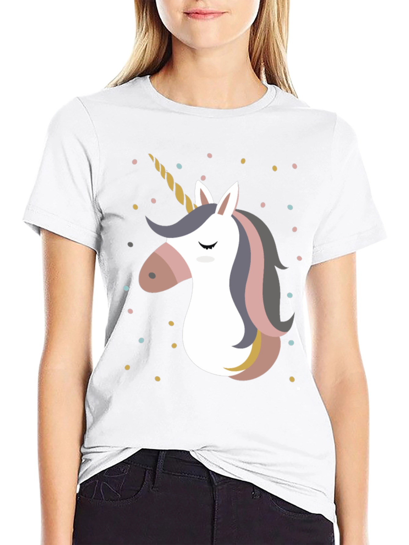 Unicorn Graphic Print T-Shirt