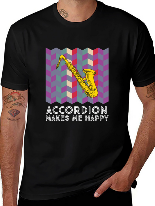 Accordion Makes Me Happy T-Shirt