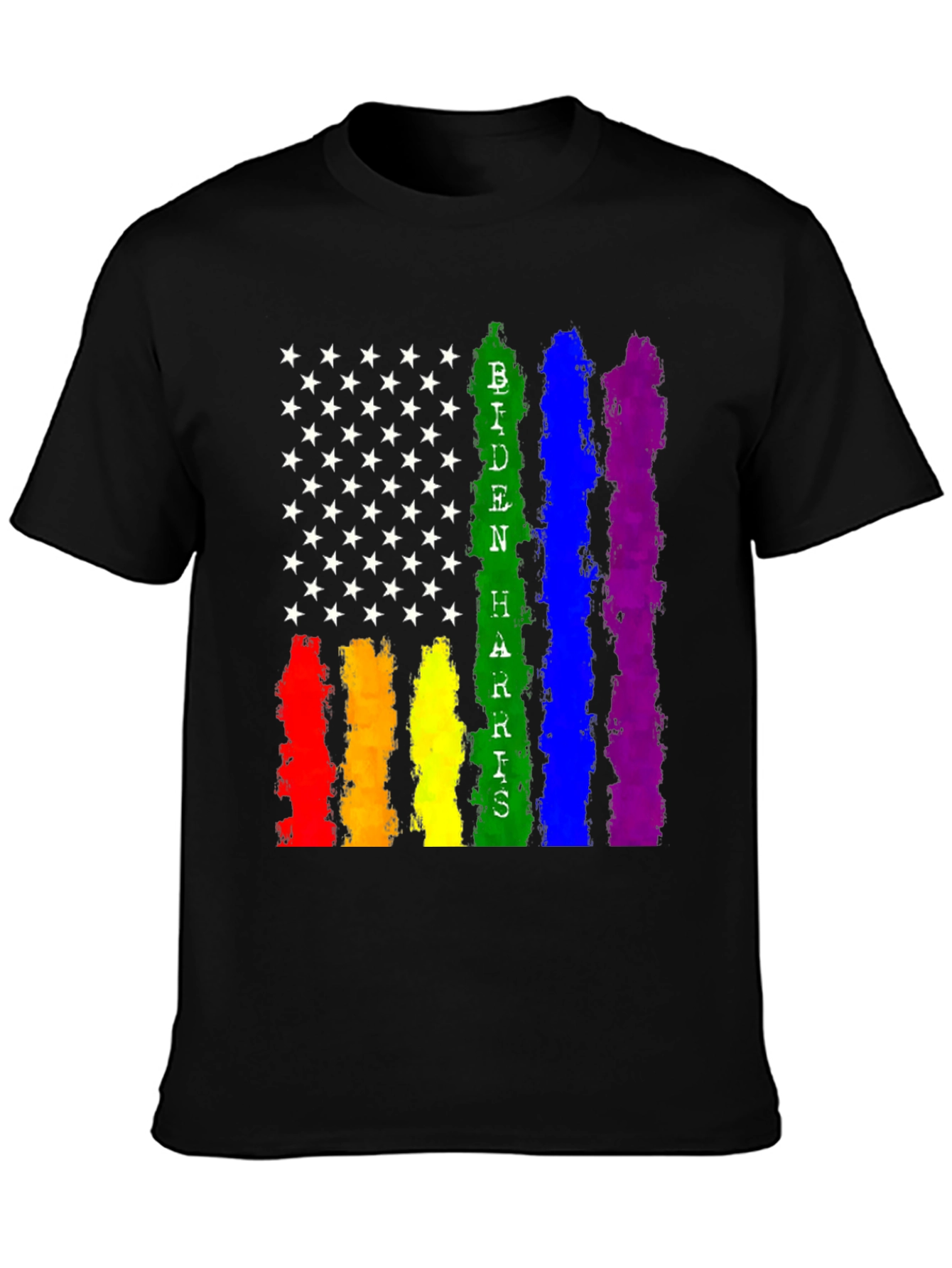 Biden Harris Pride Flag T-Shirt