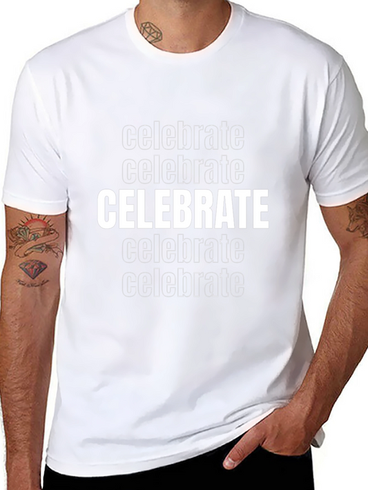 Celebrate Graphic Tee - Black