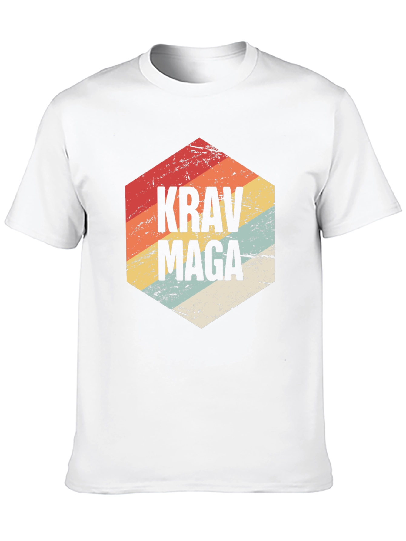 Krav Maga Retro Graphic Tee - Black Shirt