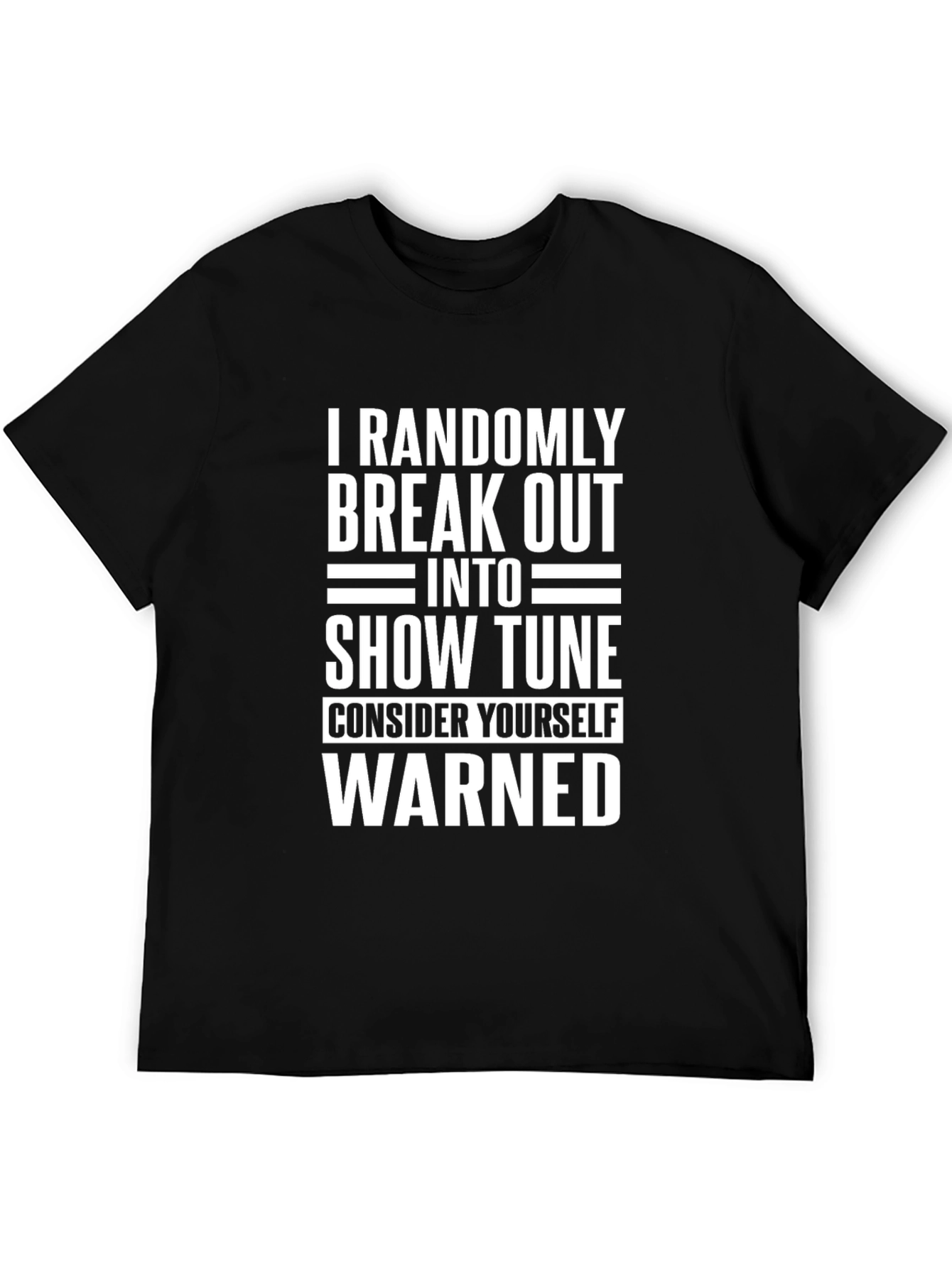 Random Show Tune Black Graphic Tee