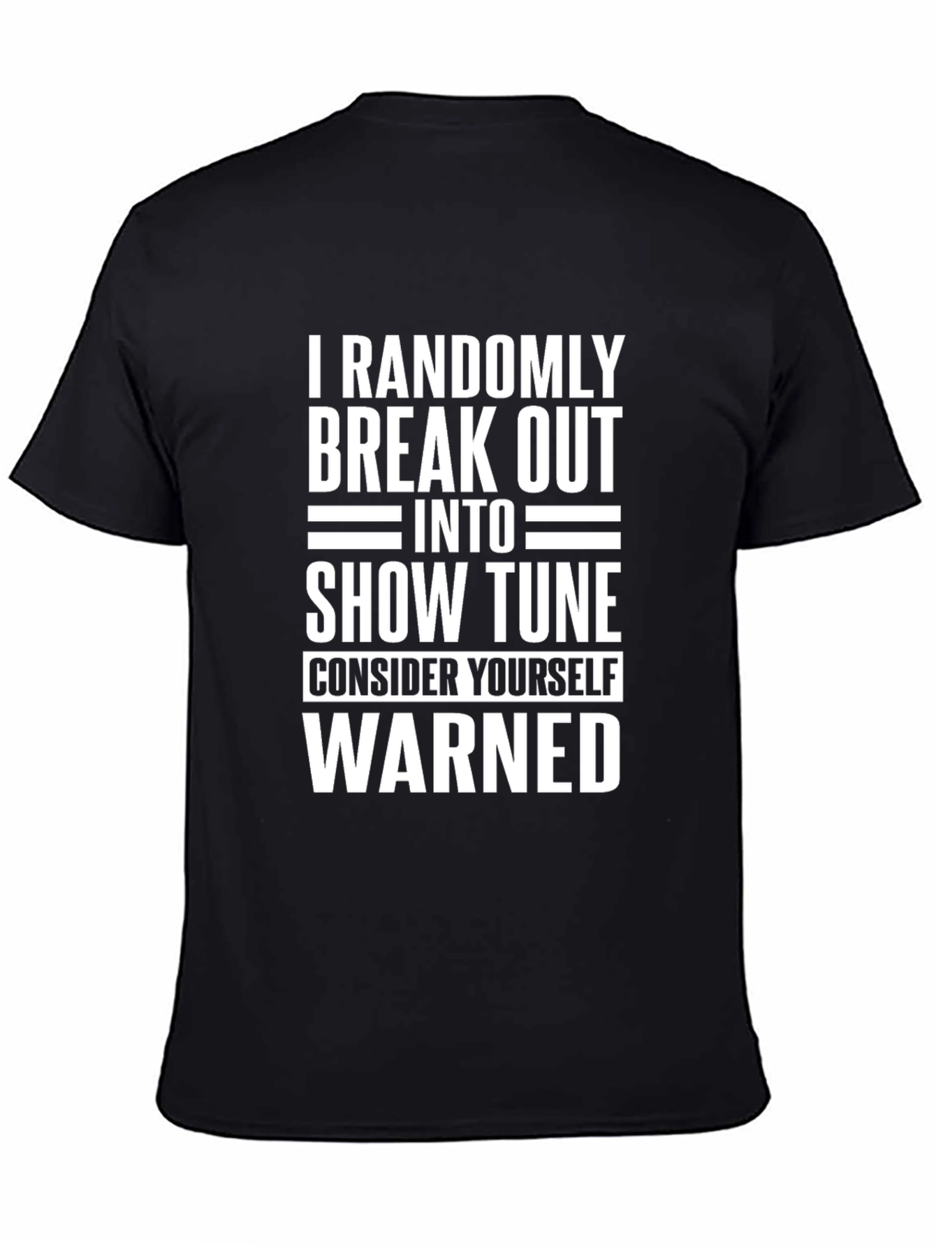 Random Show Tune Black Graphic Tee