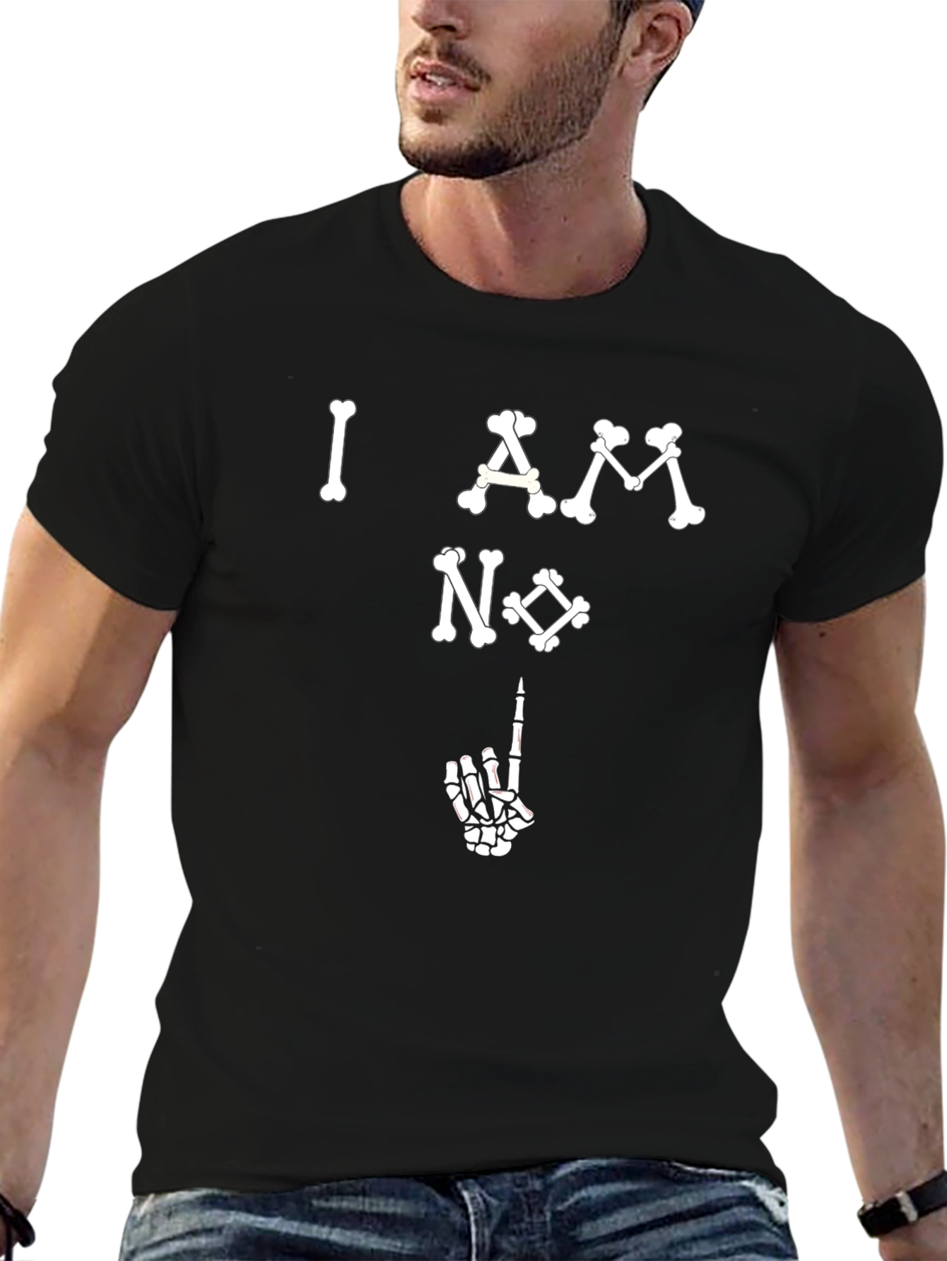 Skeleton Bone I AM No. 1 Graphic T-Shirt