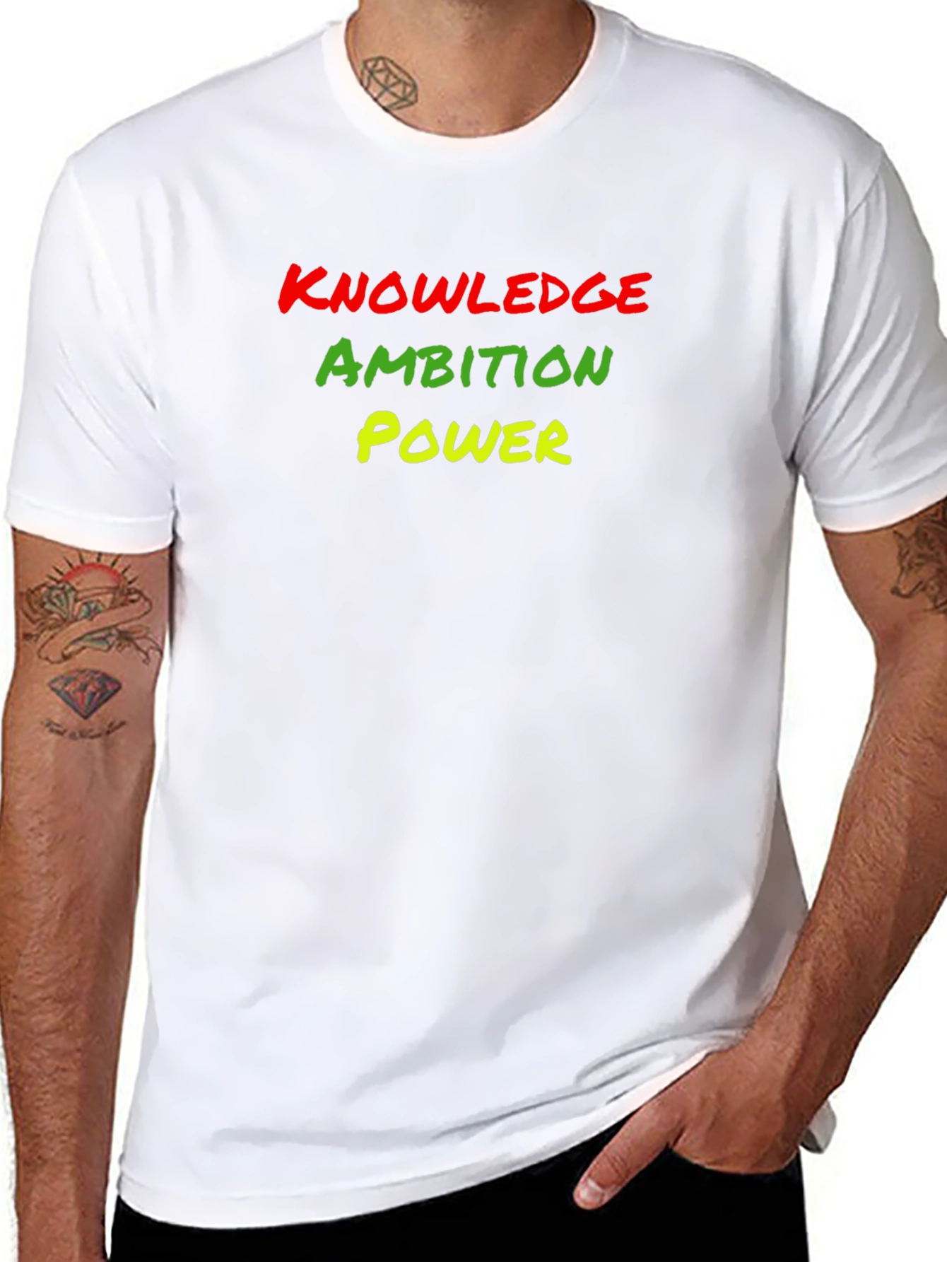 Knowledge Ambition Power Graphic Tee